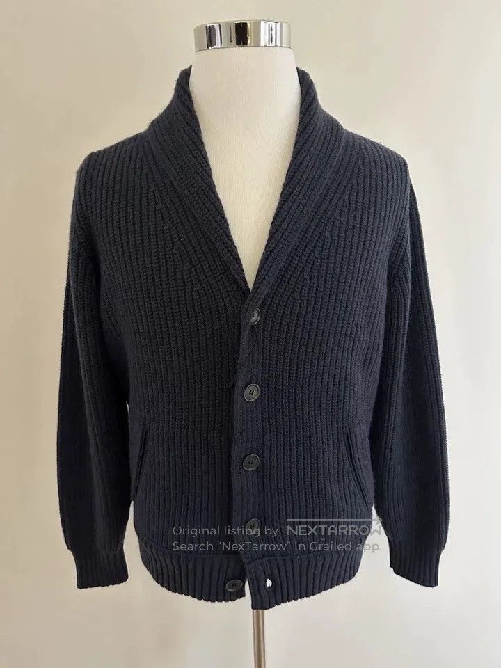Loro Piana Loro Piana Men's cashmere mandarin collar knitted cardigan Size US L / EU 52-54 / 3 - 1 Thumbnail
