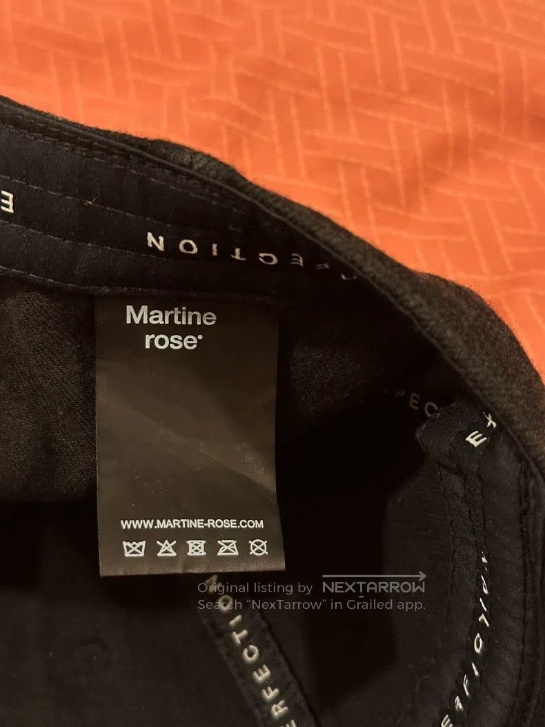Martine Rose Martine Rose 24ss make old washed slogan hat Size ONE SIZE - 2 Thumbnail