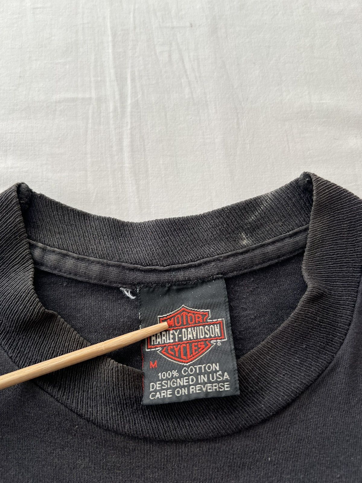 Harley Davidson Vintage 90s Harley Davidson Flame Fire Eagle Long Sleeve Size US M / EU 48-50 / 2 - 18 Thumbnail