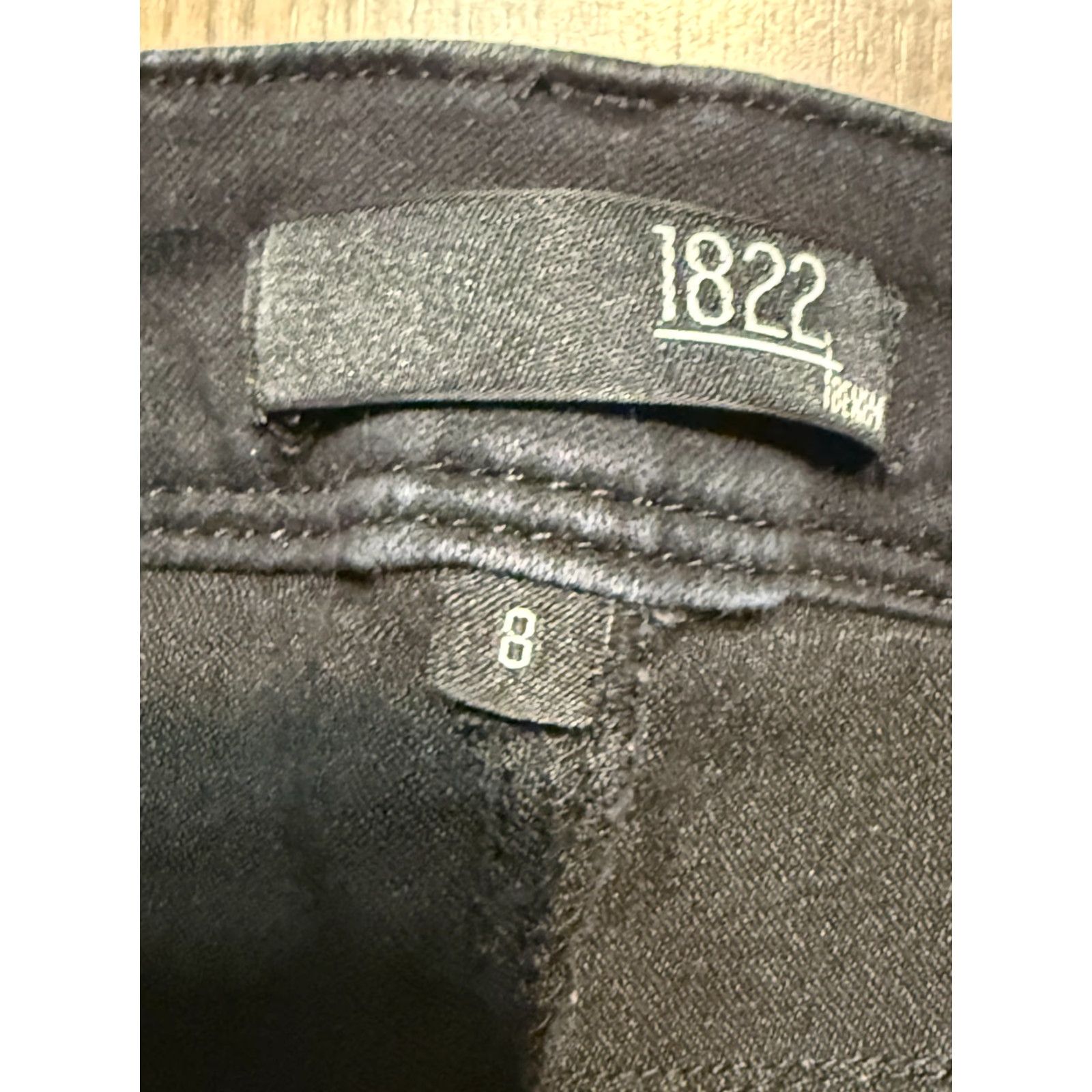 Vintage 1822 Denim Jeans Women 8 Black Denim Straight Mid Rise Pockets Womens Size 30" / US 8 / IT 44 - 4 Thumbnail