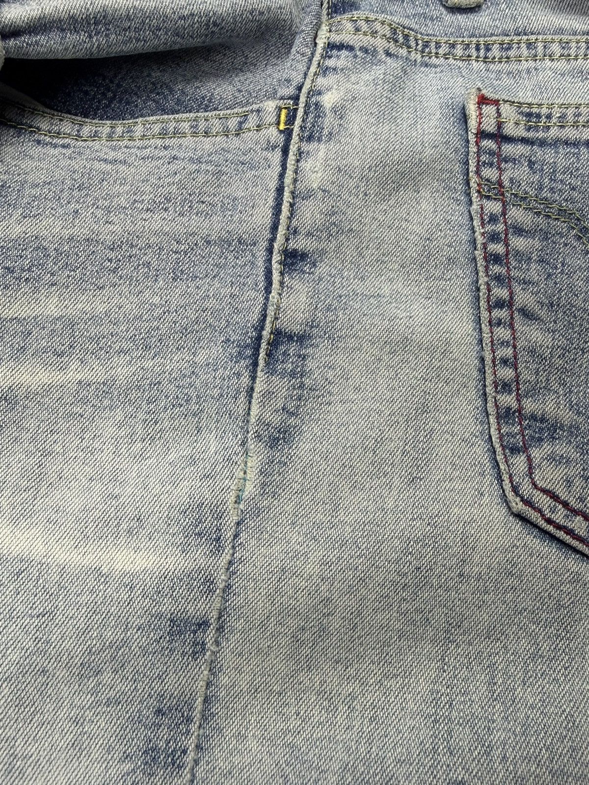 Miss Sixty Rare Miss Sixty Y2K Flared Jeans Blue Vintage 31 Faded Denim Size 31" - 16 Thumbnail