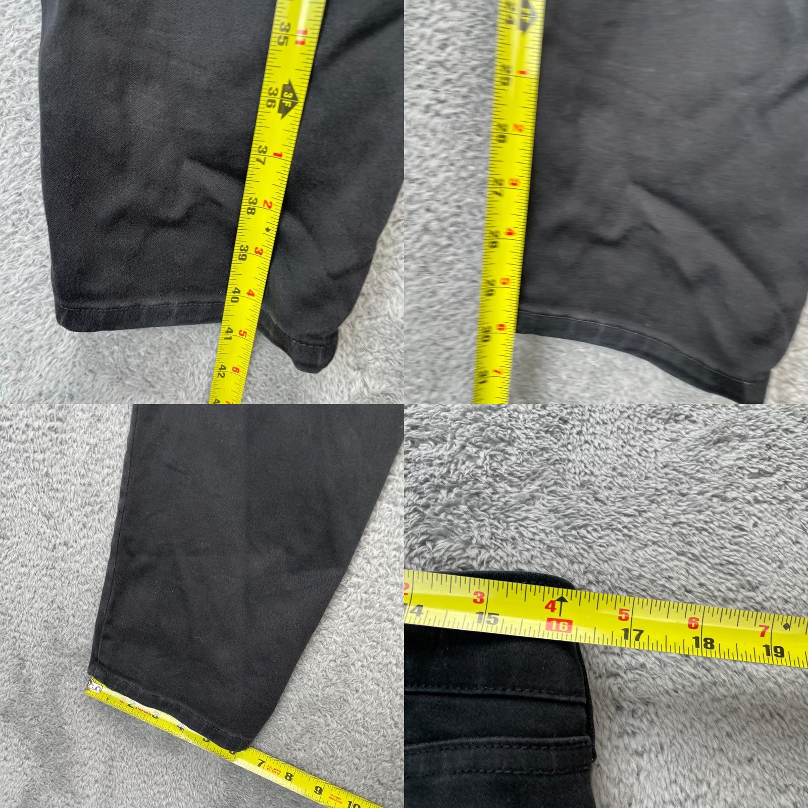 NYDJ NYDJ Jeans Womens 10 Black Marilyn Straight Leg Stretch Denim Dark Wash Cotton Size 32" / US 10 / IT 46 - 8 Thumbnail