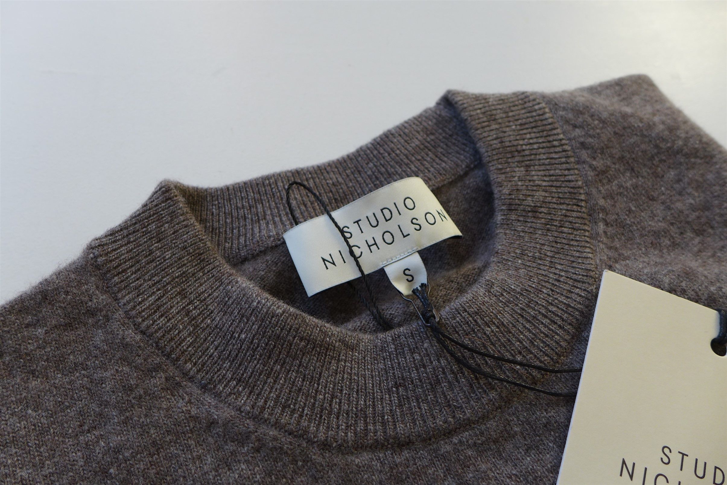 Studio Nicholson Studio Nicholson Fisherman Rib Sweater - Graphite Wool Size US S / EU 44-46 / 1 - 4 Thumbnail