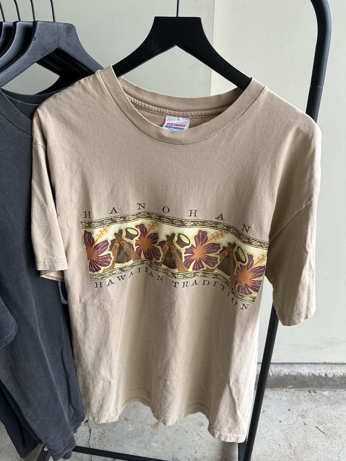 Vintage 1990s Vintage Hawaii Tradition Single Stitch T Shirt Tan L Size US L / EU 52-54 / 3 - 1 Thumbnail