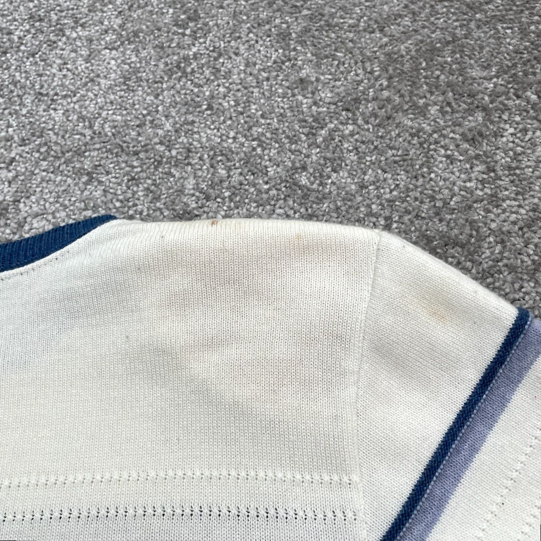 Vintage Alfred Dunner Pullover Sweater Womens XL Blue Striped Casual Crew Neck Size XL / US 12-14 / IT 48-50 - 4 Thumbnail