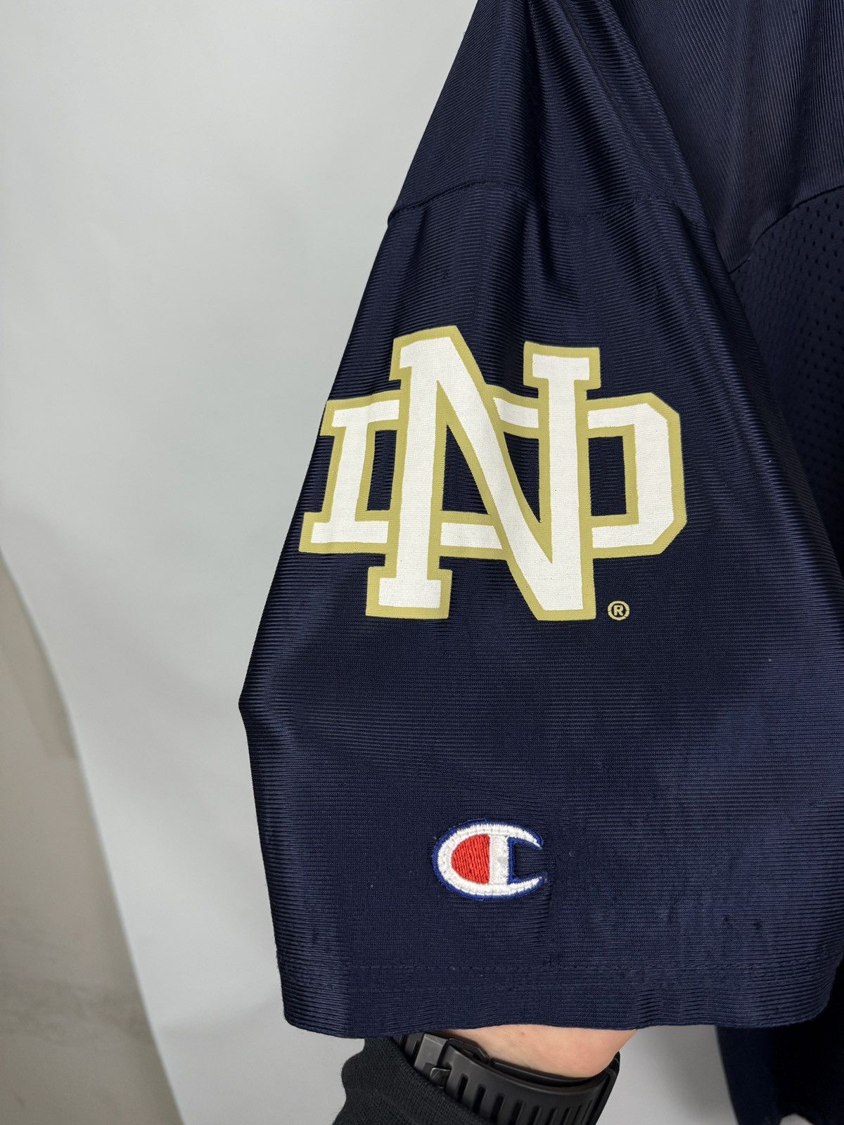 Champion 🇺🇸 Vintage 90s Champion Notre Dame Fighting Irish Jersey USA Size US L / EU 52-54 / 3 - 4 Thumbnail