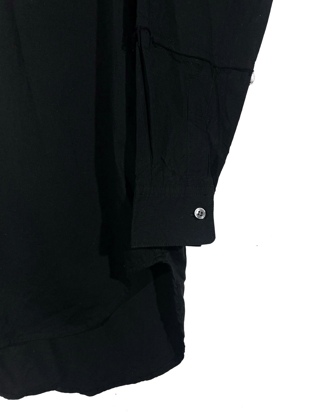 Japanese Brand Extended Long Over Black Shirt Men Size L Made In Japan Size US L / EU 52-54 / 3 - 2 Thumbnail