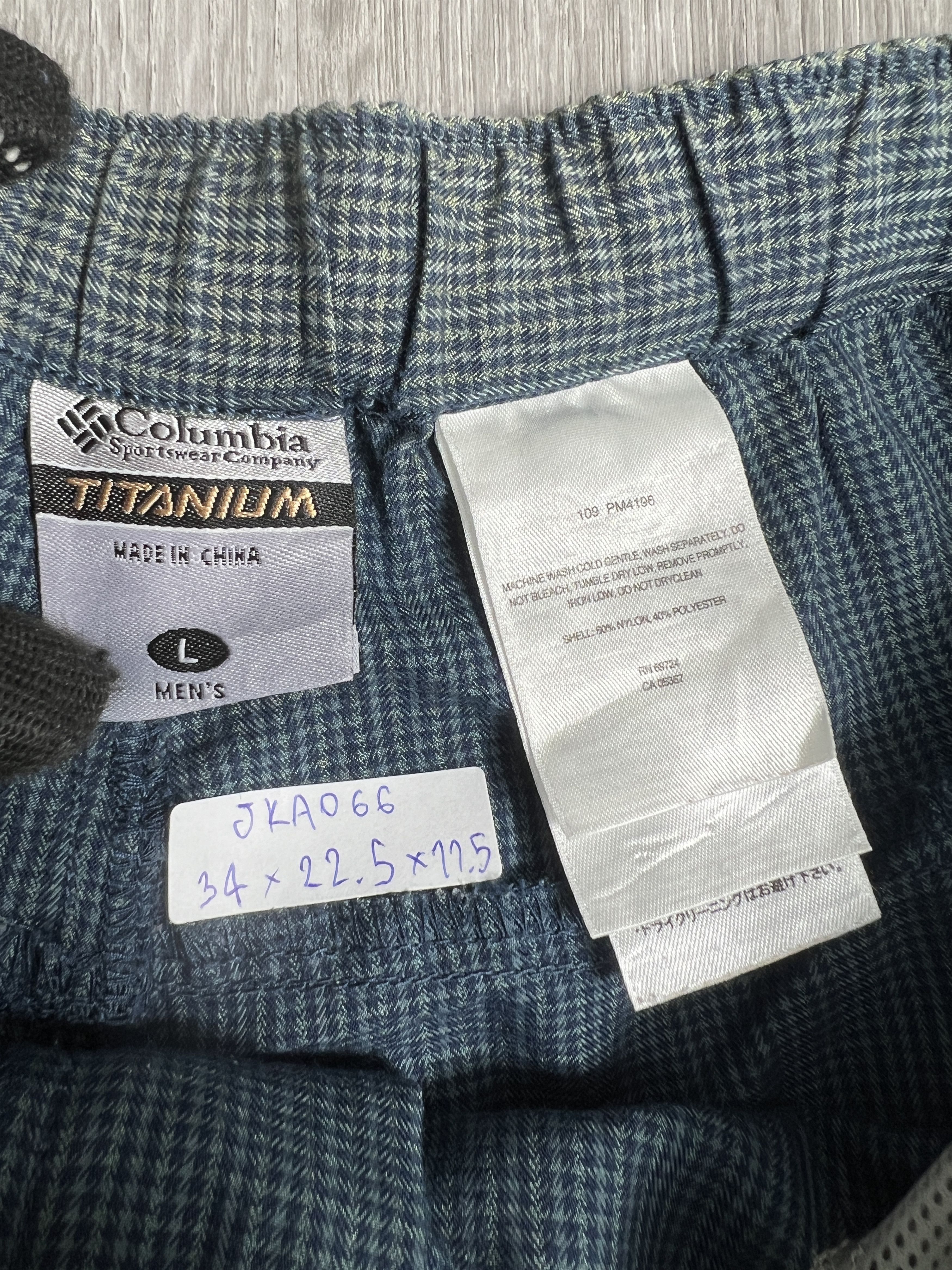 Columbia Columbia Titanium Blue Houndstooth Short JKA066 Size US 34 / EU 50 - 4 Thumbnail