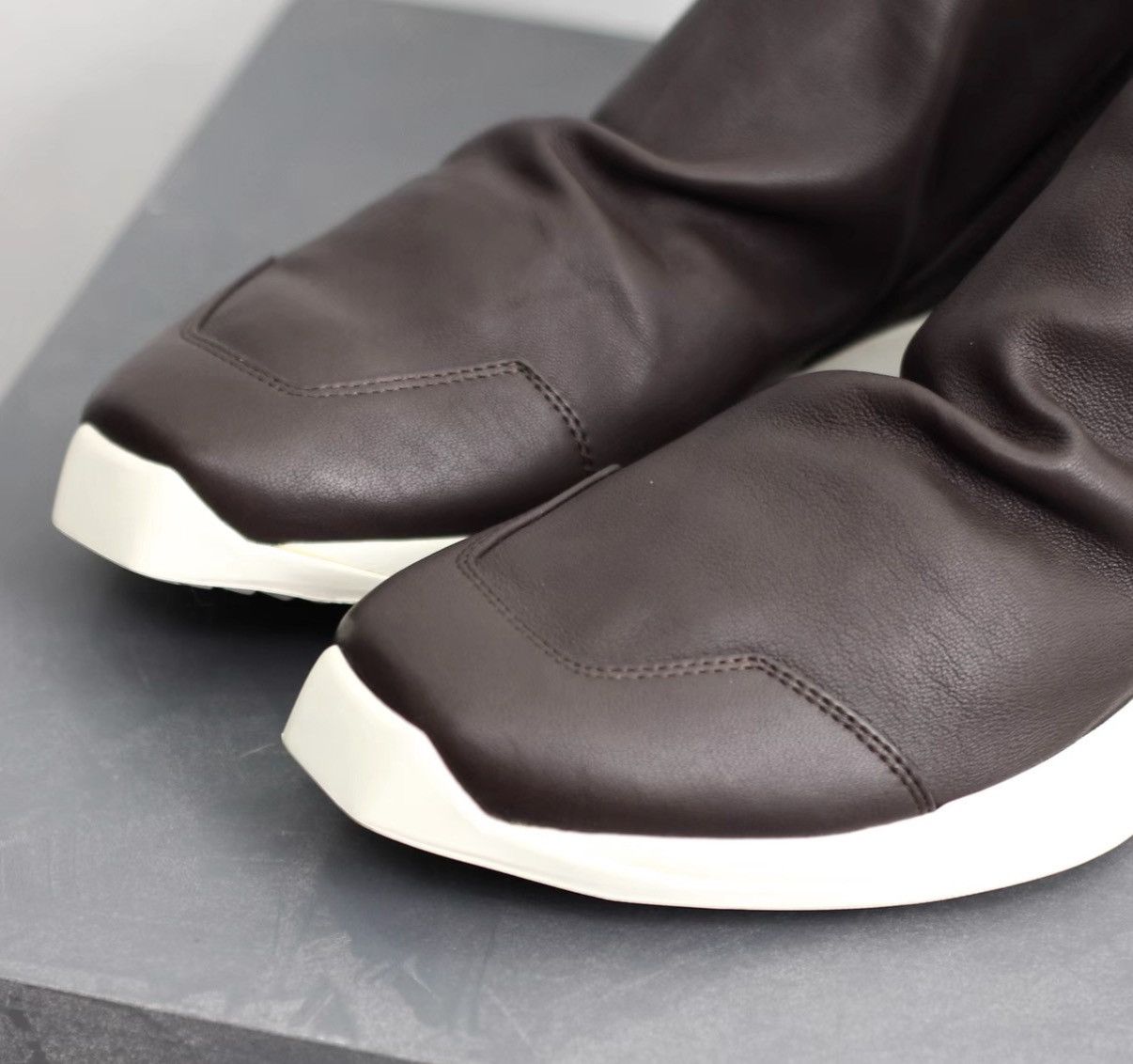 Rick Owens Rick Owens Mainline Leather Tank Boots Size US 7 / EU 40 - 3 Thumbnail