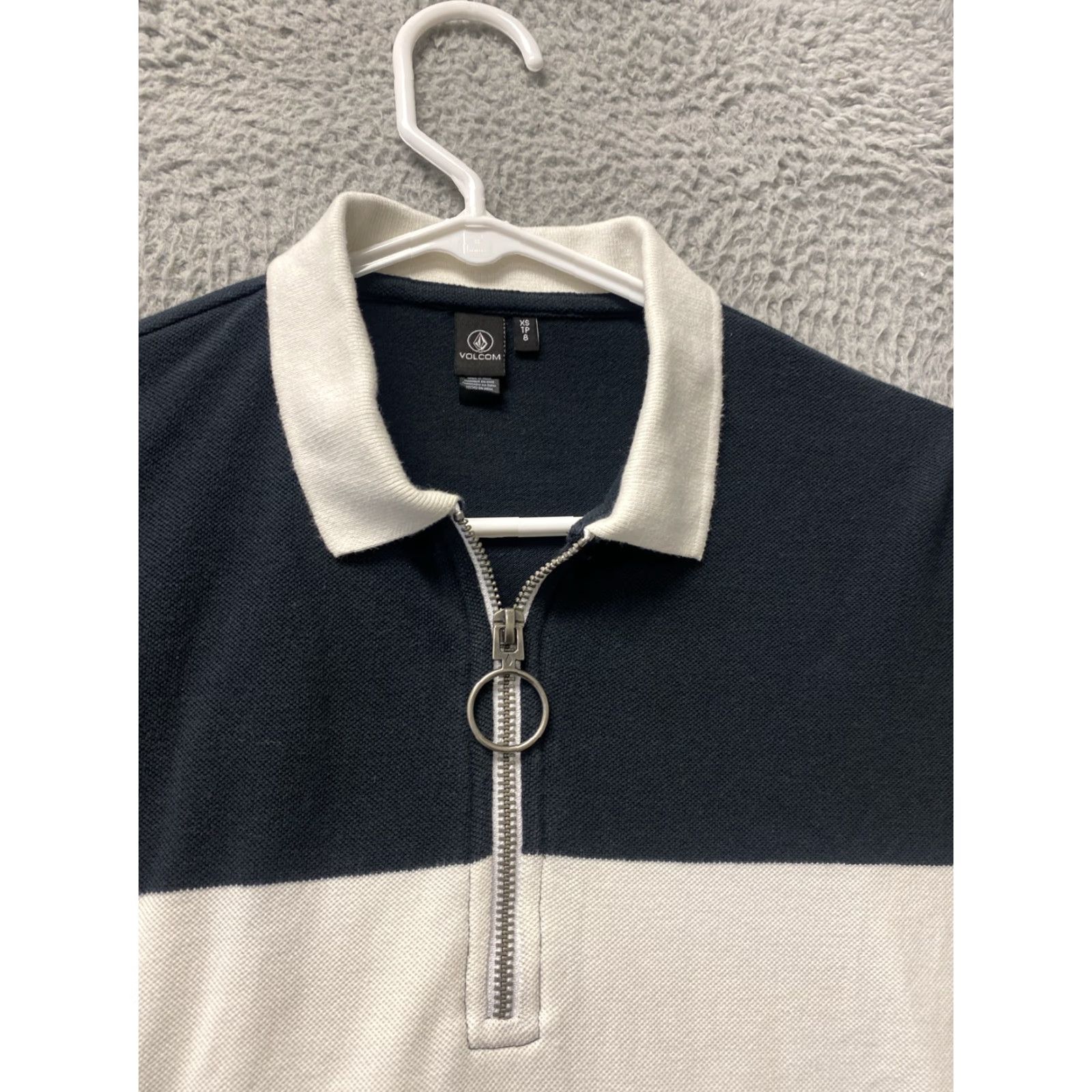 Volcom Volcom Women's Shirt Dress XS Long Sleeve Black White Striped Casual Spring Summer Size XS / US 0-2 / IT 36-38 - 2 Thumbnail