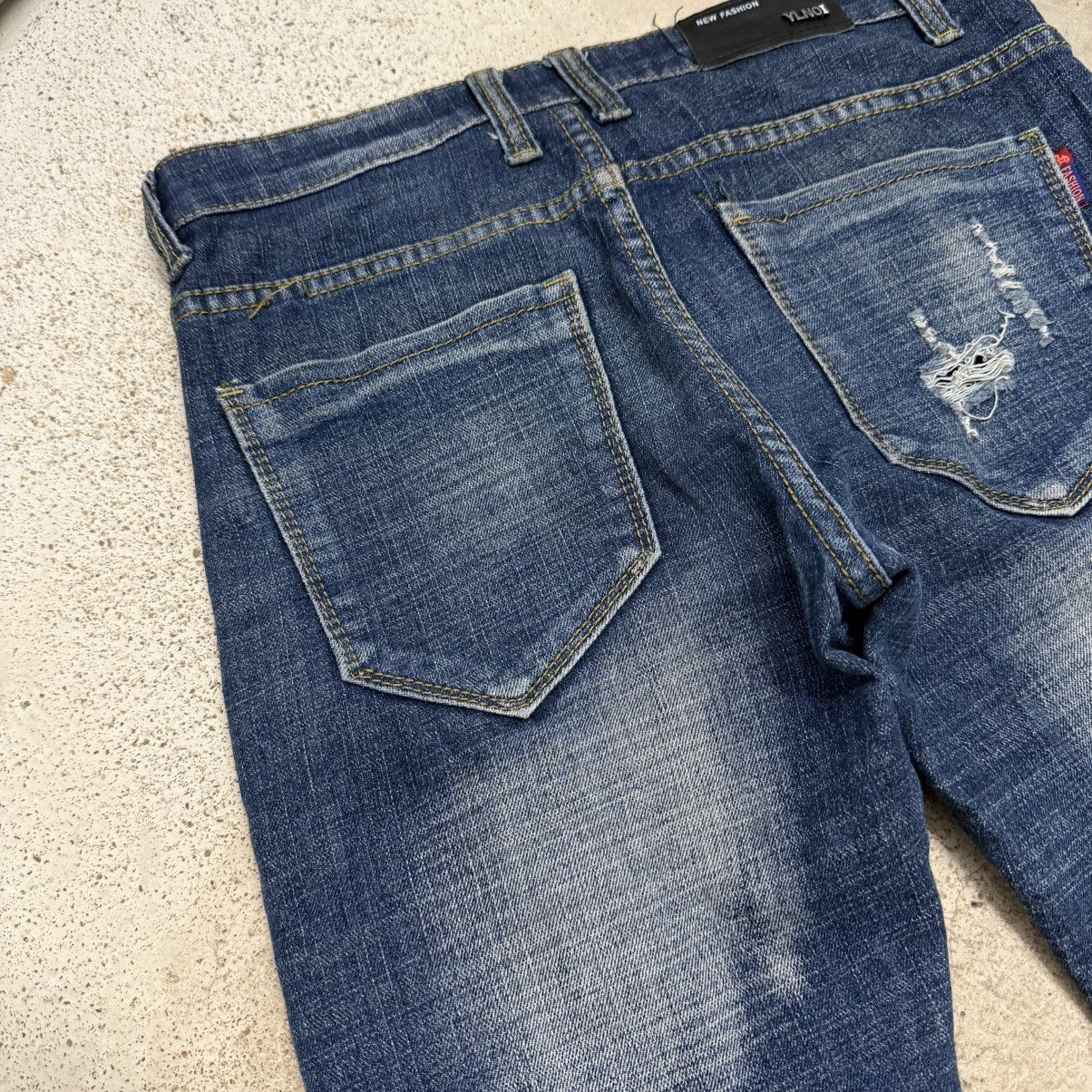 Japanese Brand I6w9 Style Distressed Skinny Denim Pants Size US 29 - 14 Thumbnail