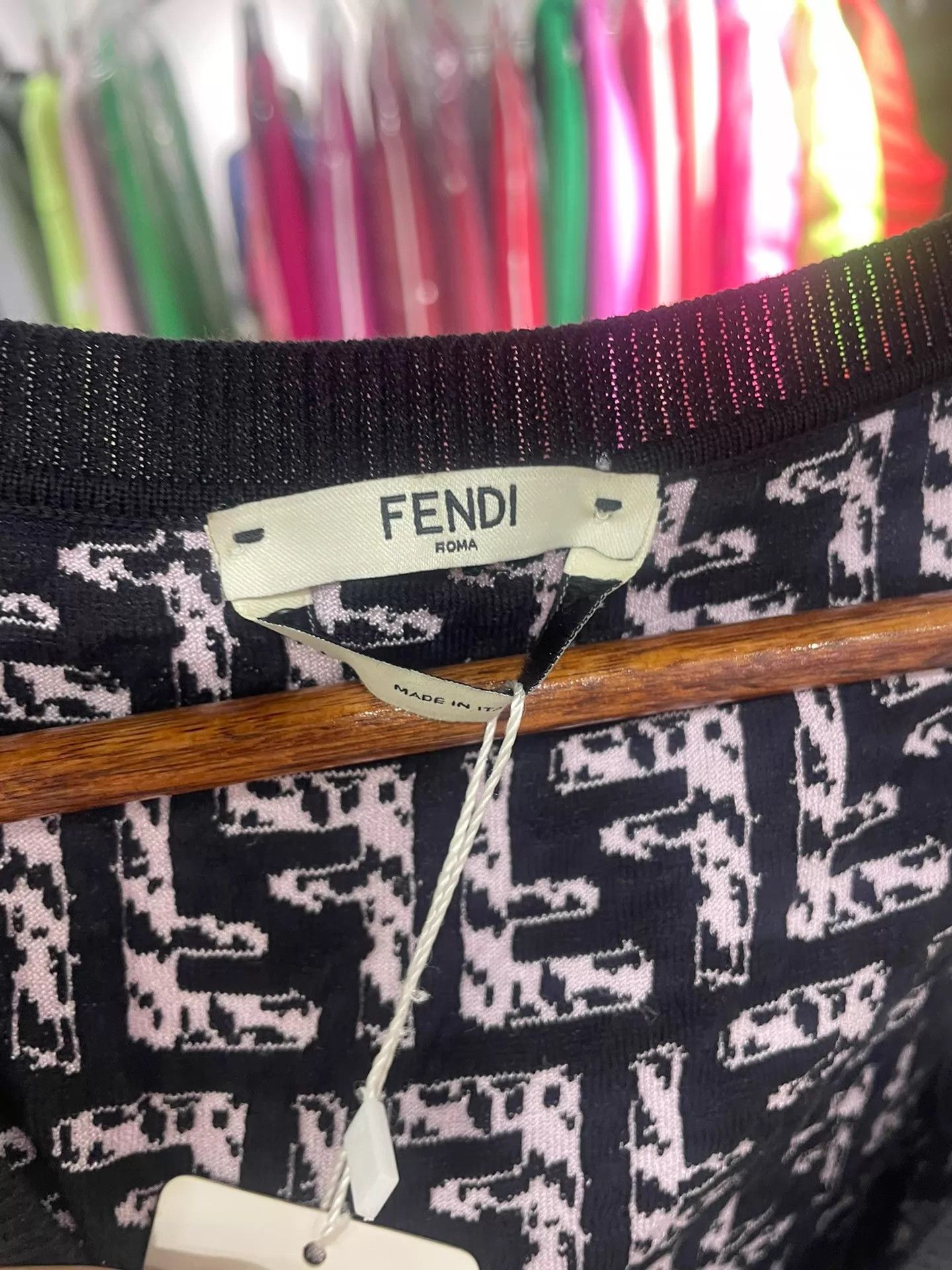 Fendi FENDI Classic Logo Knit Dress Size 36 Size XS / US 0-2 / IT 36-38 - 3 Thumbnail