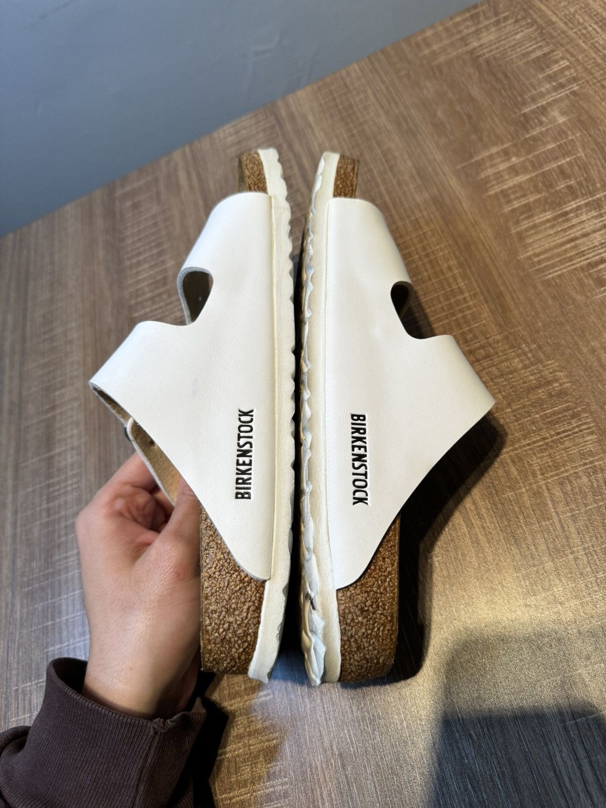 Birkenstock Birkenstock Arizona Sandals Womens SZ 8 EU 39 White Pewter Size US 8 / IT 38 - 5 Thumbnail