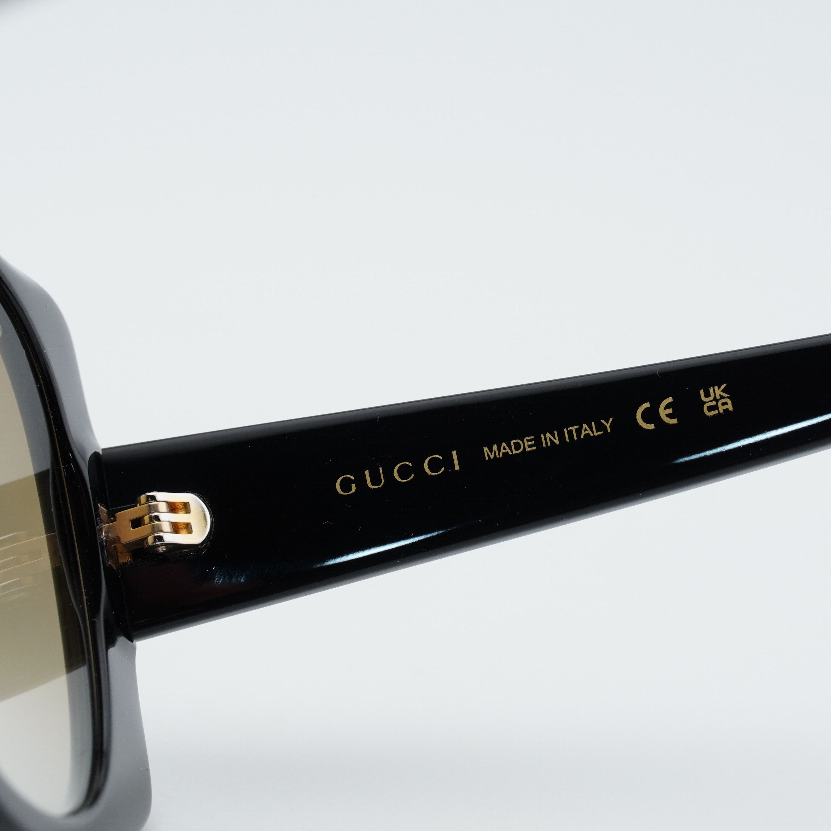 Gucci Gucci GG1257SA 004 Sunglasses Black Butterfly Frame Size ONE SIZE - 5 Thumbnail