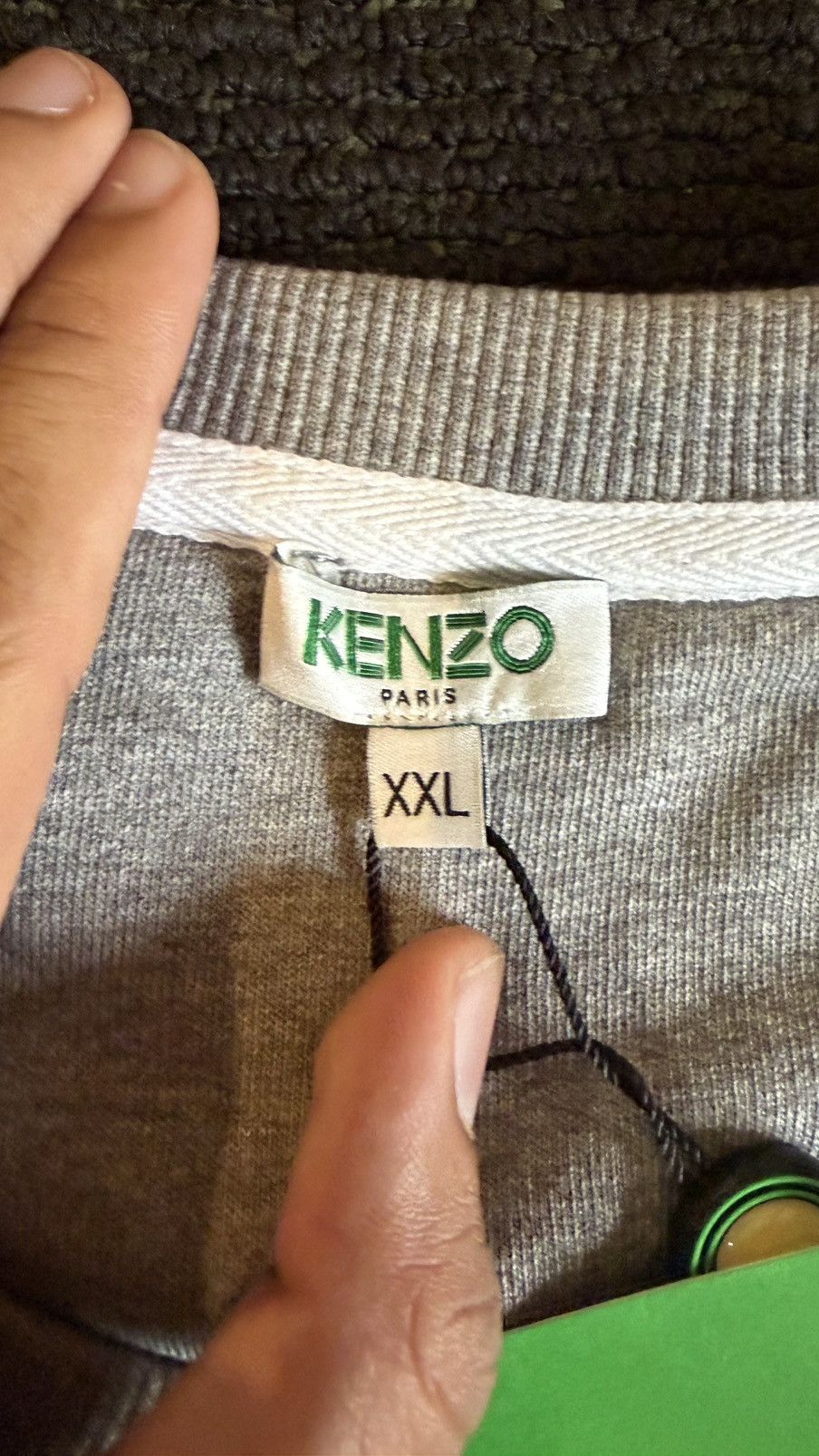 Kenzo Kenzo paris tiger crewneck (grey) (XXL) Size US XXL / EU 58 / 5 - 4 Thumbnail