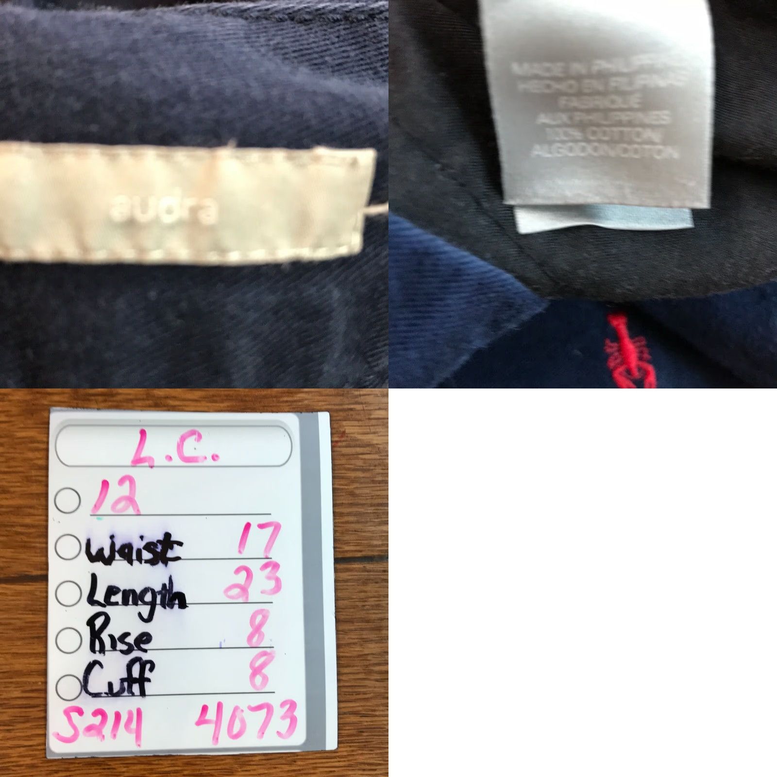 Liz Claiborne Liz Claiborne Audra Capri Pants Womens Flat Front Embroidered Blue Size 12 Regular Inseam 23in Casual Shoes none Mens Womens Size 34" / US 12 / IT 48 - 8 Thumbnail
