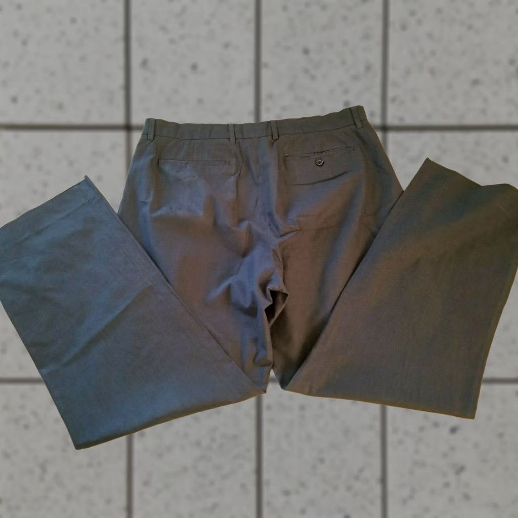 Banana Republic Mens Banana Republic Gray Cotton Dress Pants Chino Trouser 36x30 Size US 36 / EU 52 - 1 Thumbnail