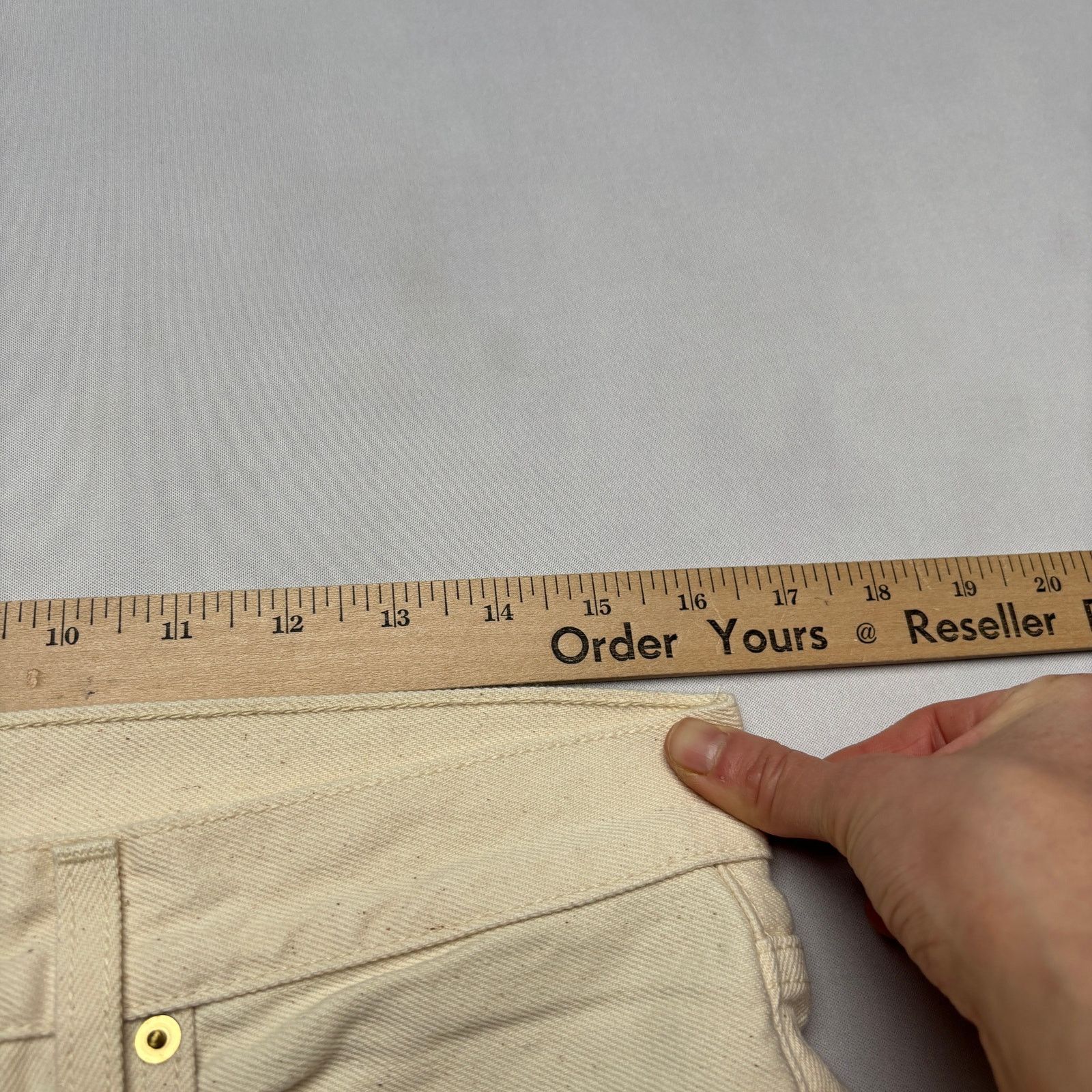 Sid Mashburn $175 Sid Mashburn Slim Straight Jean 31x30 Natural Denim Size US 31 - 6 Thumbnail