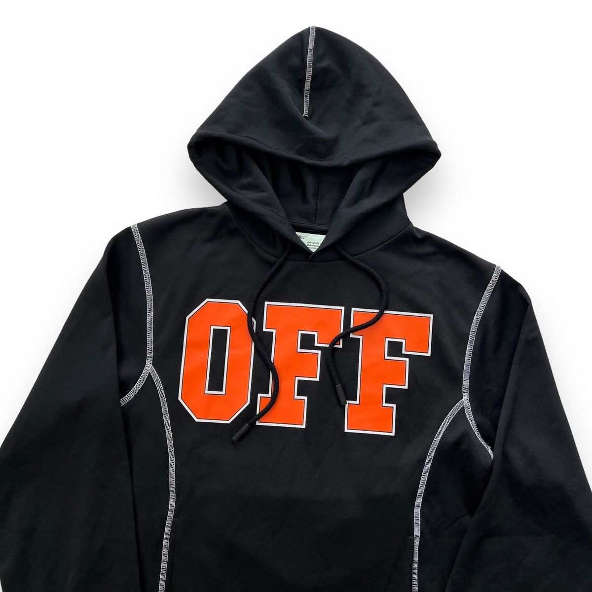 image of Off White Off-White Off Logo Hoodie in Black, Men's (Size Small)