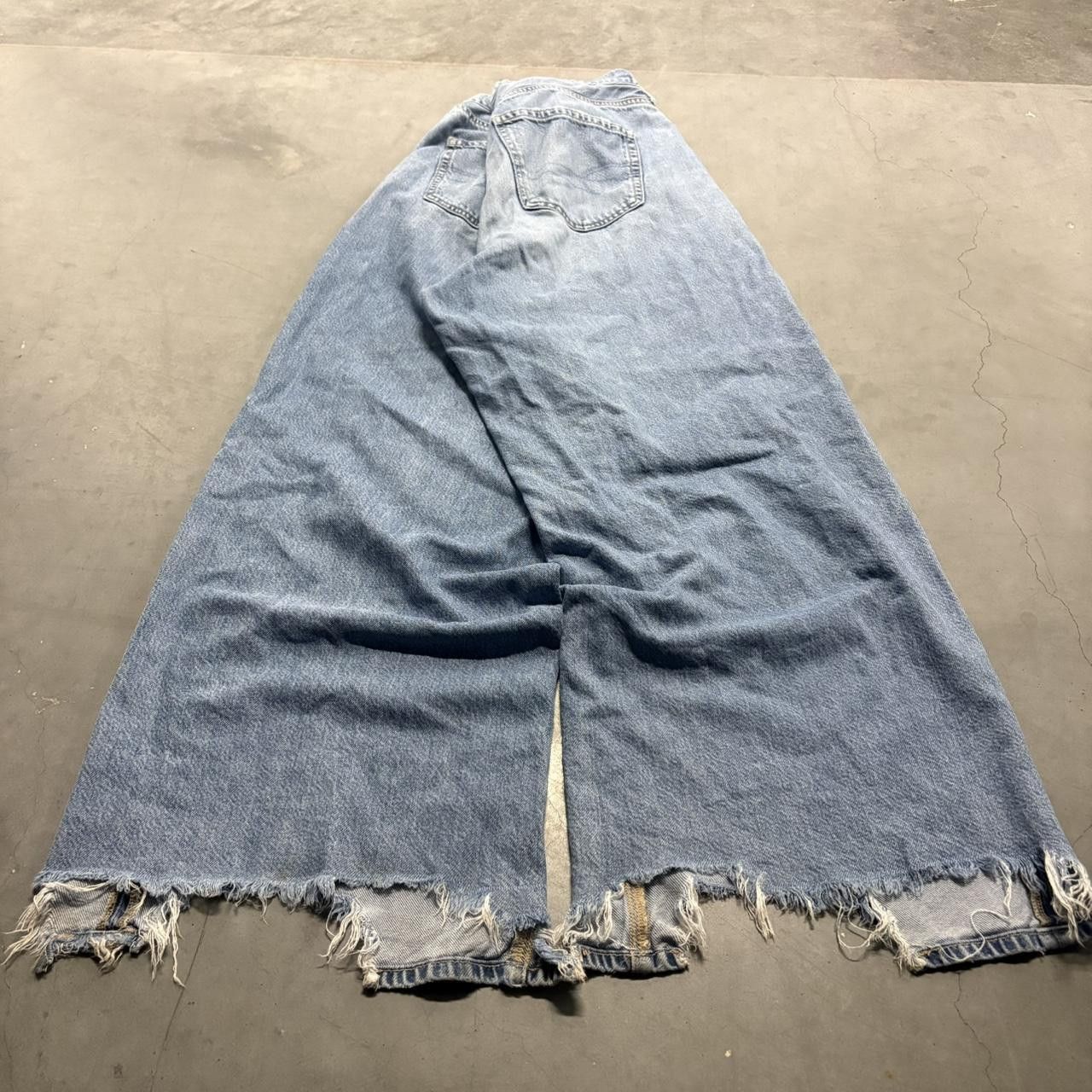 Vintage Crazy Vintage Y2K/2000s Super Baggy Wideleg Skater Streetwear Medium Wash Denim Jeans! Size US 36 / EU 52 - 6 Thumbnail
