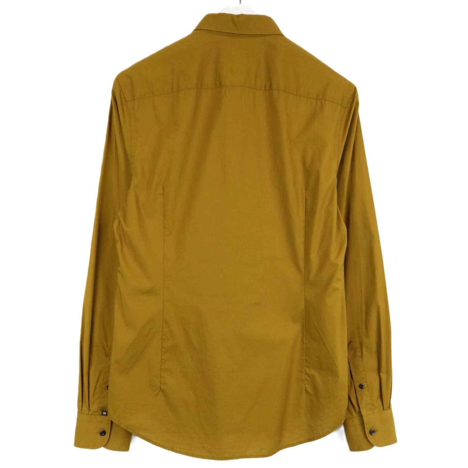 Scotch & Soda SCOTCH & SODA Shirt Men MEDIUM Mustard Button Up Collared Long Sleeve Stretch Size US M / EU 48-50 / 2 - 2 Thumbnail