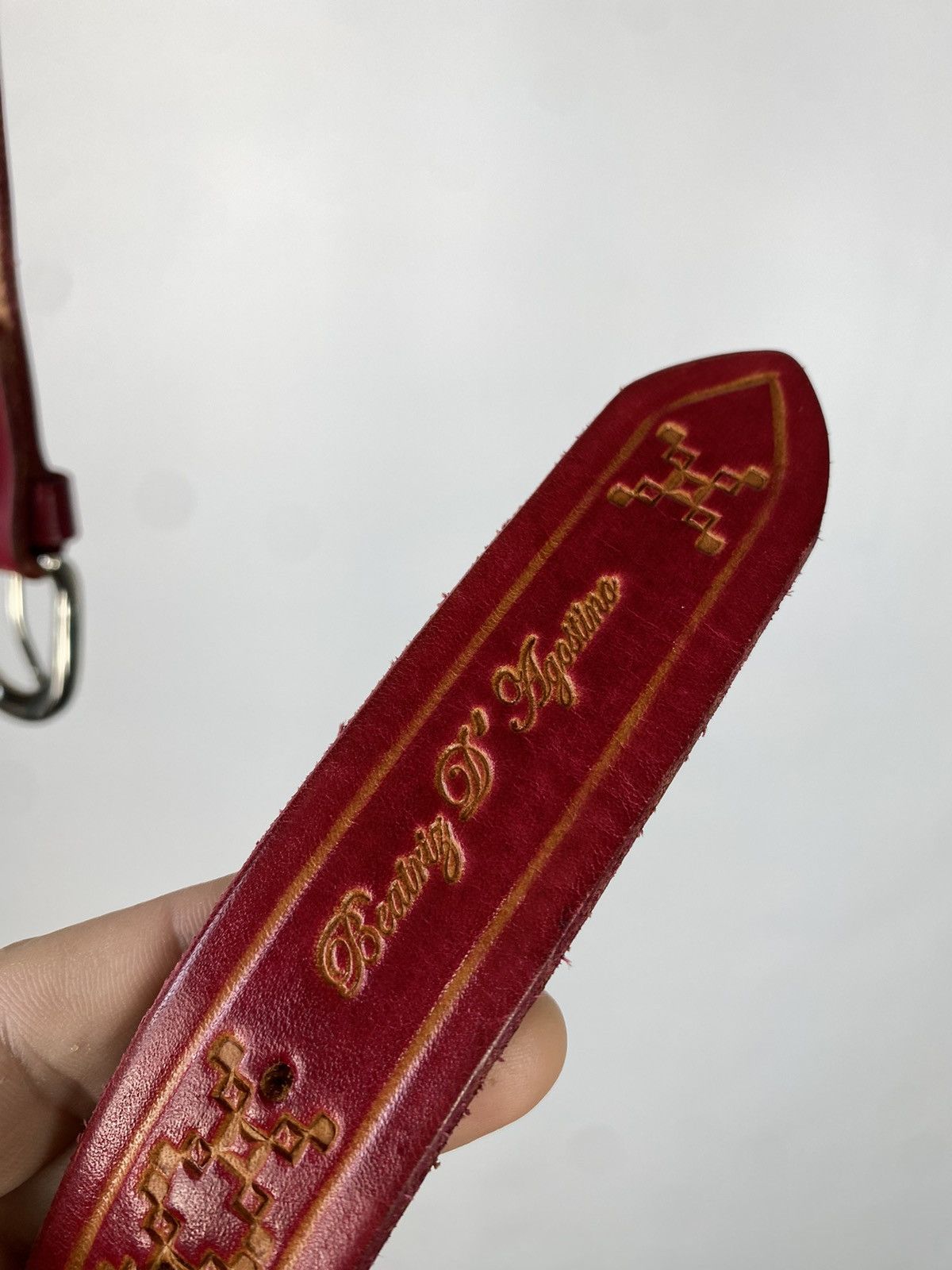 Designer × Vintage Beatriz D’Agostino Leather belt Punk Opium y2k metal rock Size ONE SIZE - 3 Thumbnail