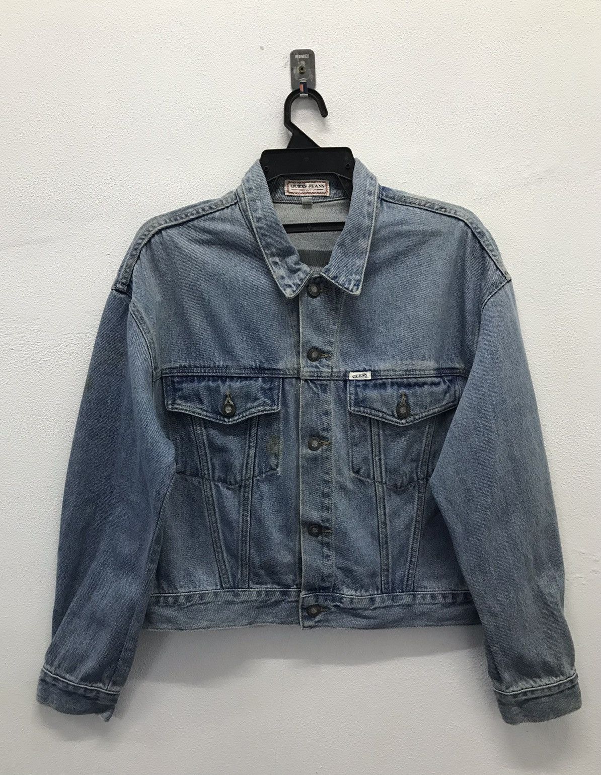 Guess × Vintage Vintage Guess Jeans Made In Usa Denim Jacket Size US L / EU 52-54 / 3 - 1 Thumbnail