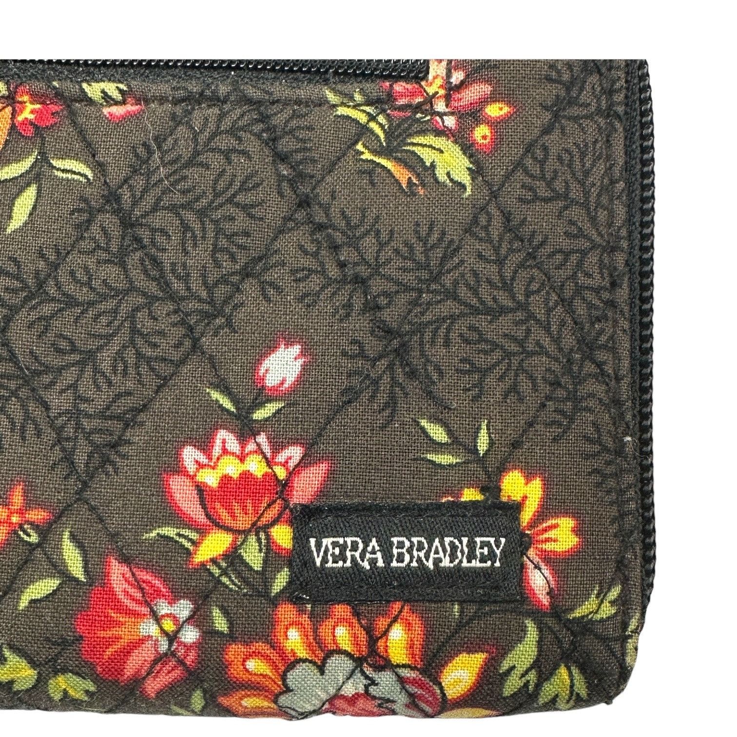Vera Bradley Vera Bradley Floral Wallet Black With Colorful Flowers Zippe Size ONE SIZE - 2 Thumbnail
