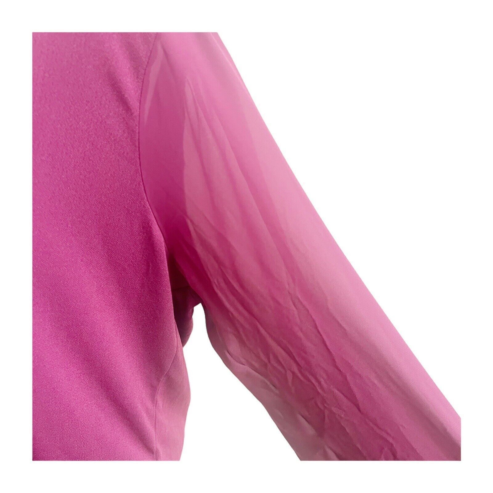 Banana Republic Banana Republic Sheer Sleeve Maroon Blouse XL Holiday Office Size XL / US 12-14 / IT 48-50 - 9 Thumbnail