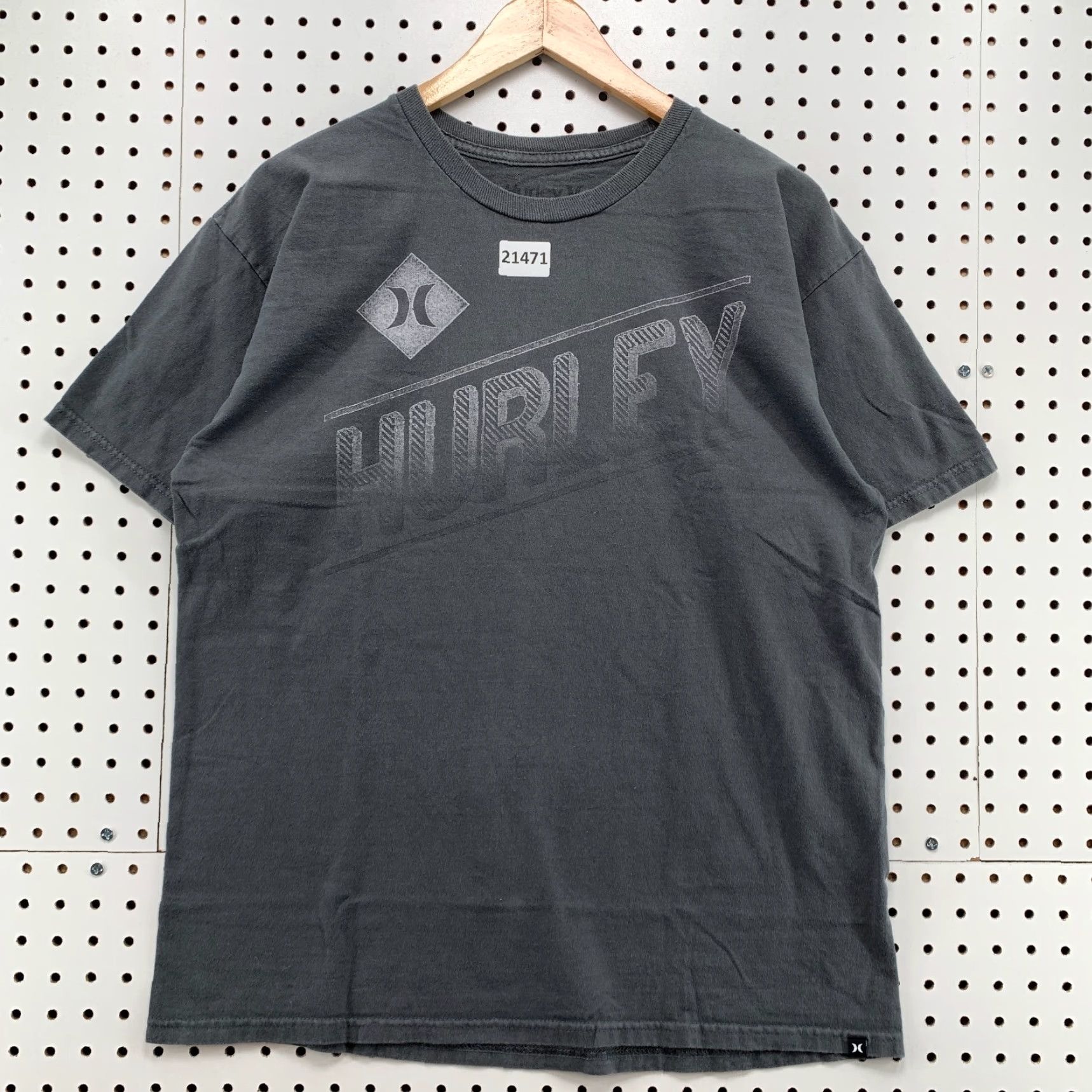 Hurley Hurley Shirt Adult Large Short Sleeve Faded Black Gray 21x28 Size US L / EU 52-54 / 3 - 6 Thumbnail