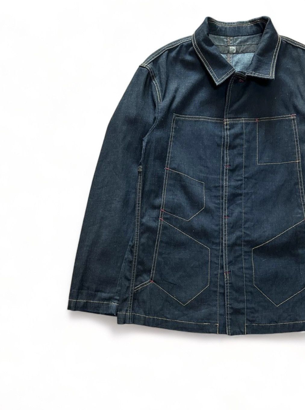 Marithe + Francois Girbaud Marithe Francois Girbaud Chore Denim Jacket Size US M / EU 48-50 / 2 - 2 Thumbnail