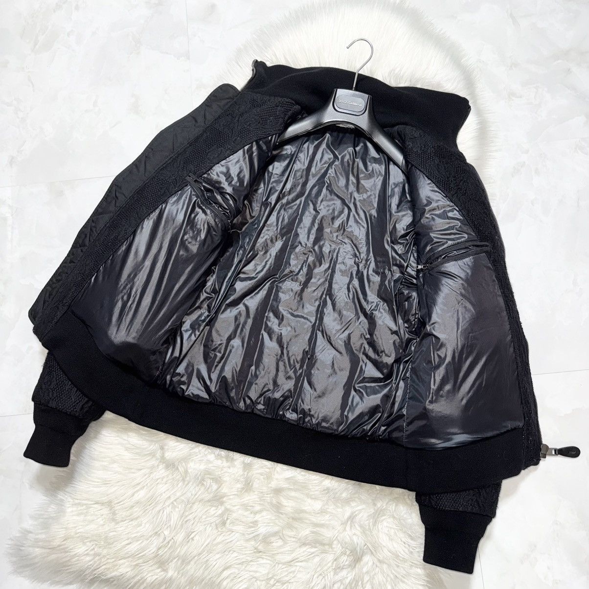 Dolce & Gabbana Dolce & Gabbana AMORE Mirror Floral Jacquard Bomber Jacket Size US M / EU 48-50 / 2 - 10 Thumbnail