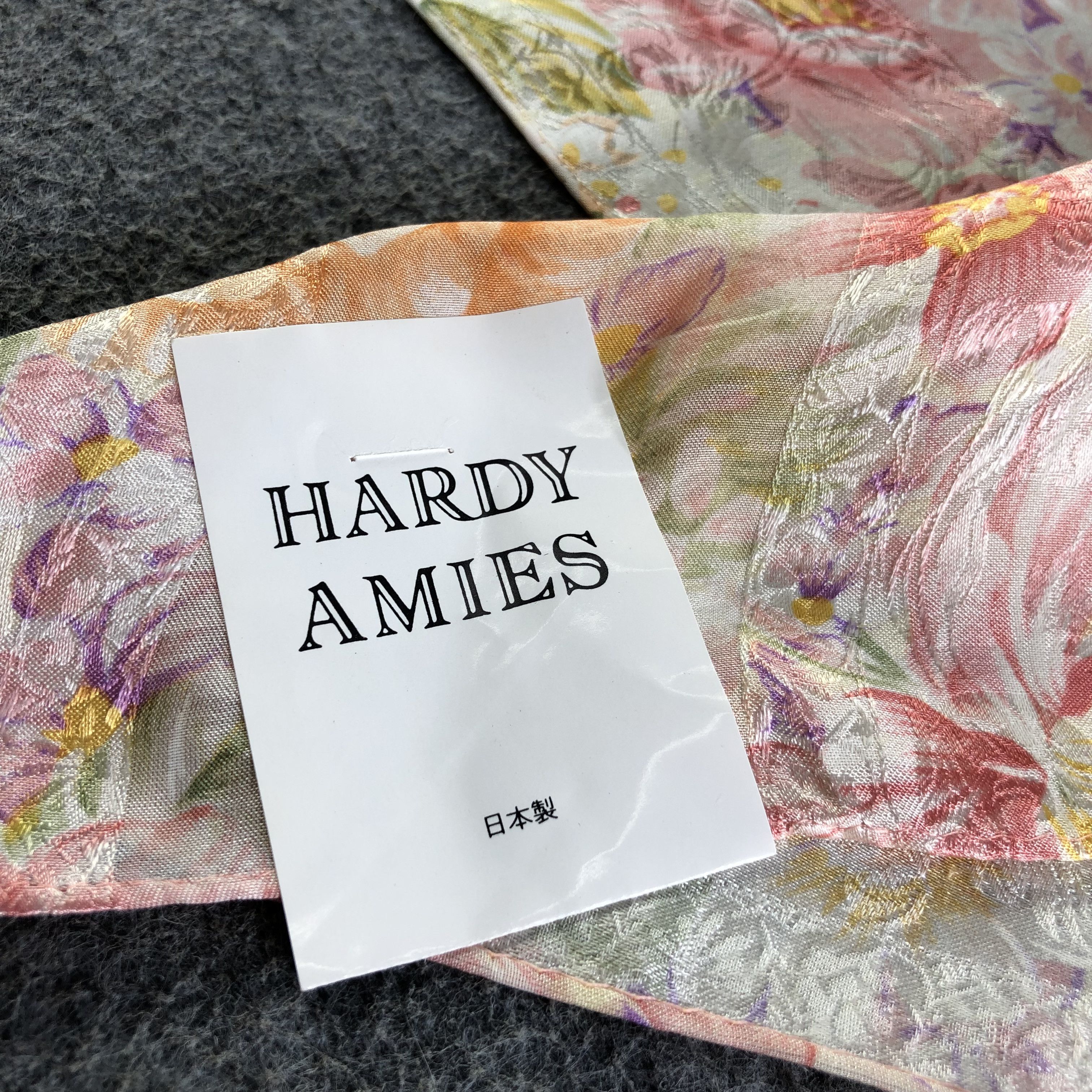 Hardy Amies Hardy Amies Floral Silk Scarf M964 Size ONE SIZE - 4 Thumbnail