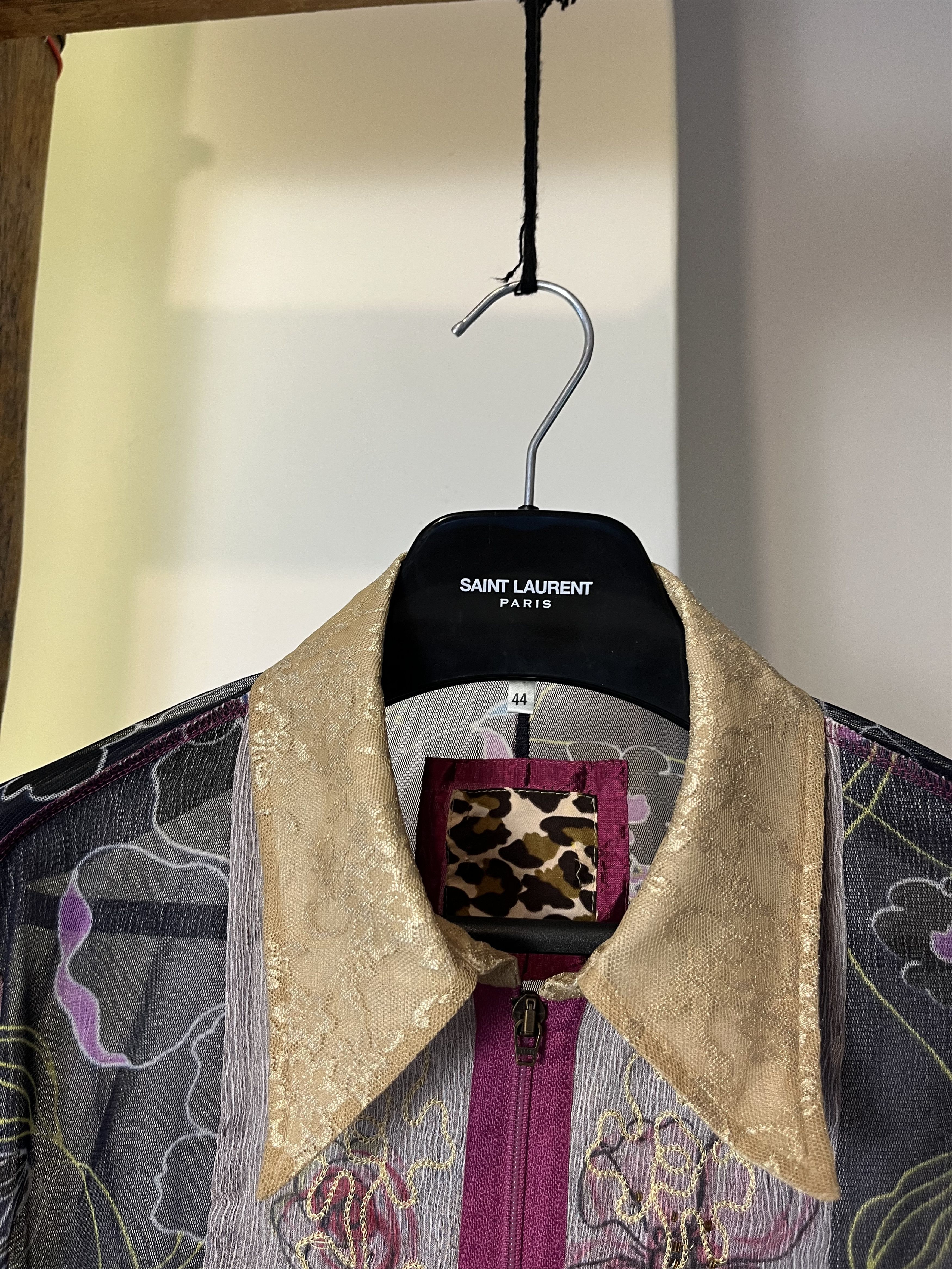 Japanese Brand × Vintage 90s Avant Garde Mesh Zip Shirt/Jacket Size L / US 10 / IT 46 - 5 Thumbnail