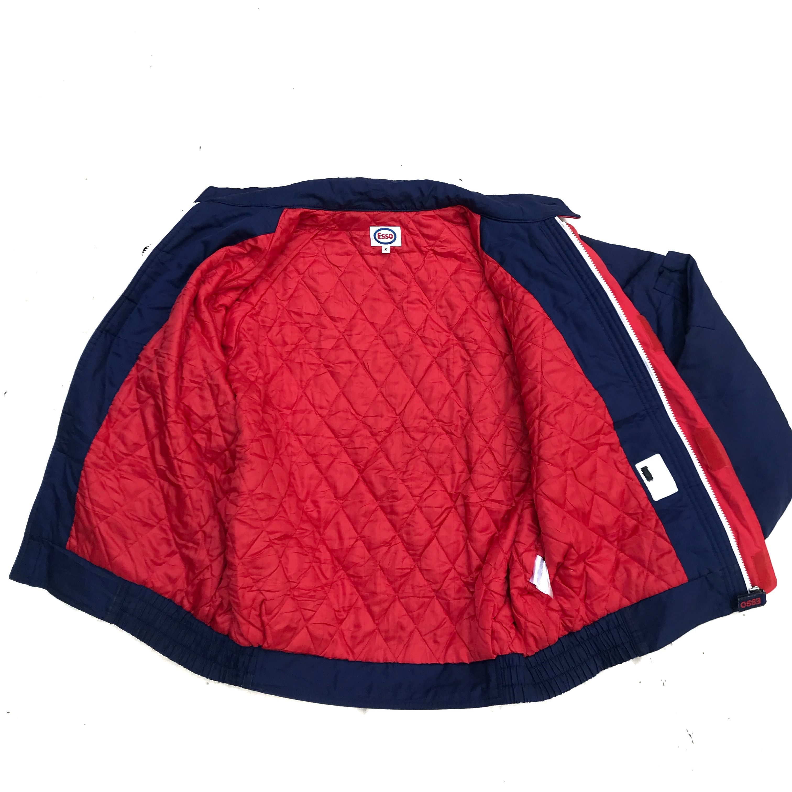 Japanese Brand Esso Us Safety Reflective Gas Station Staff Jacket Blue Size US M / EU 48-50 / 2 - 8 Thumbnail