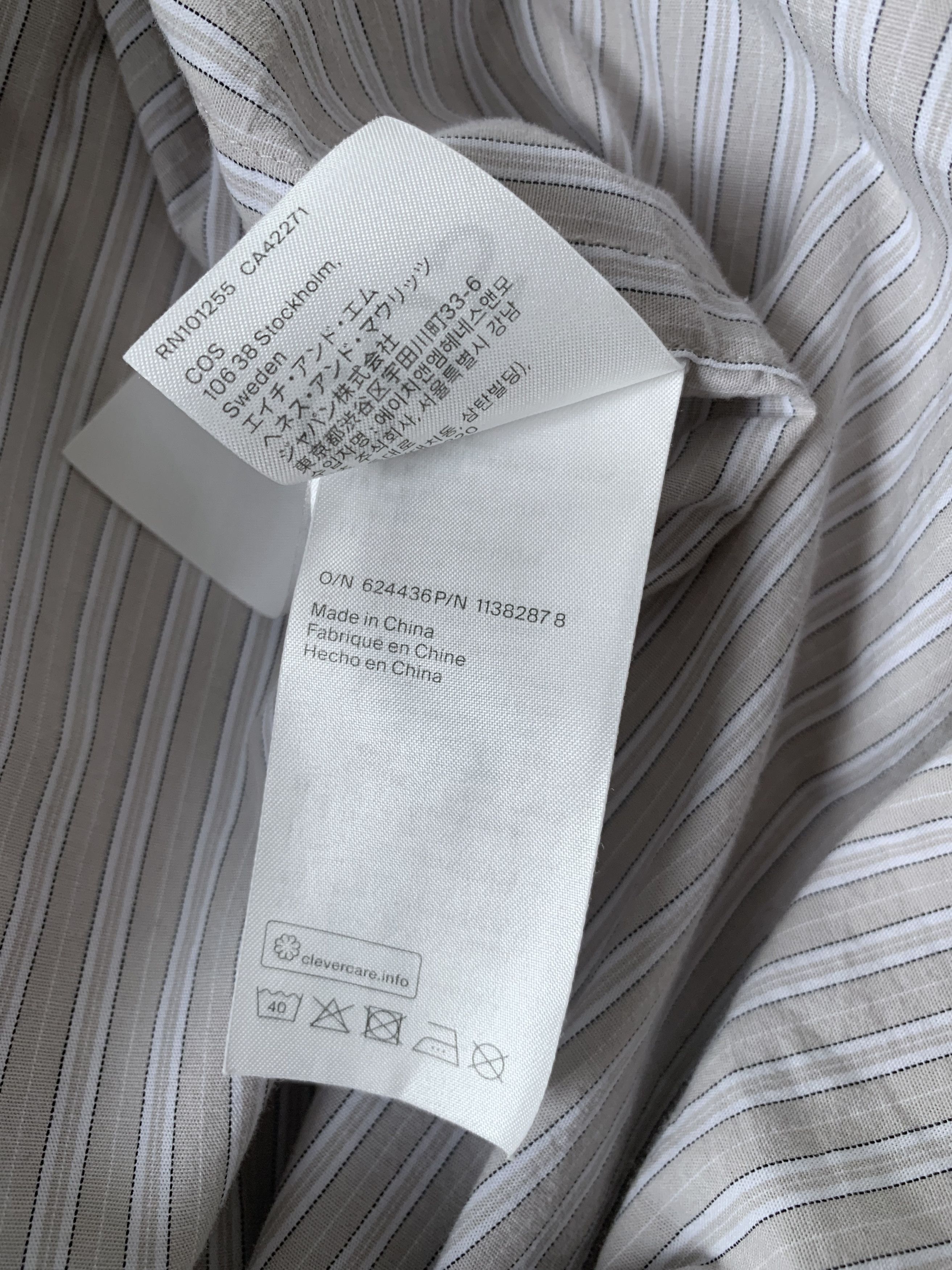 Cos Striped Shirt Size US S / EU 44-46 / 1 - 6 Thumbnail