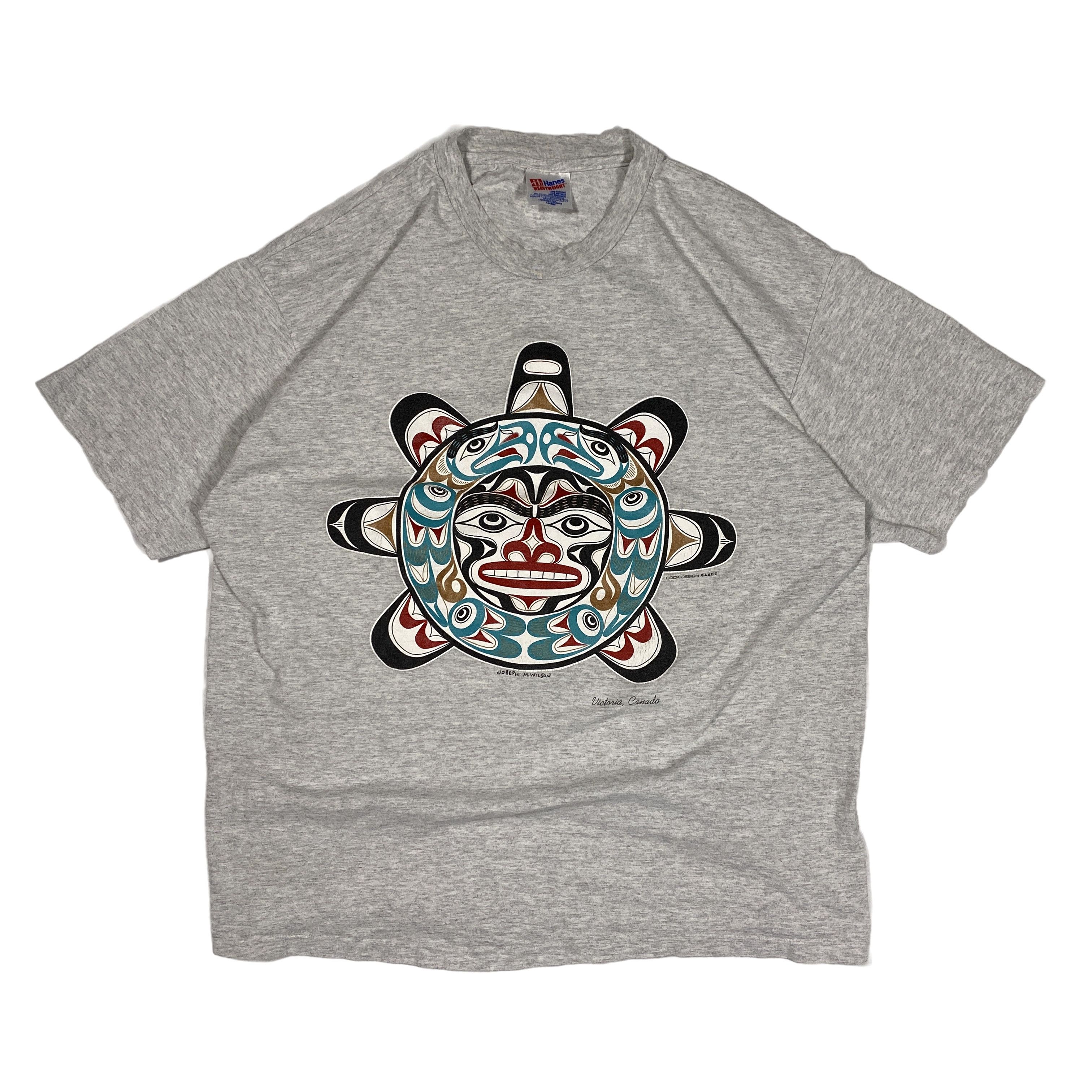 Vintage Vintage Victoria Canada Single Stitch Hanes Art Tee Grey XL Size US XL / EU 56 / 4 - 1 Thumbnail