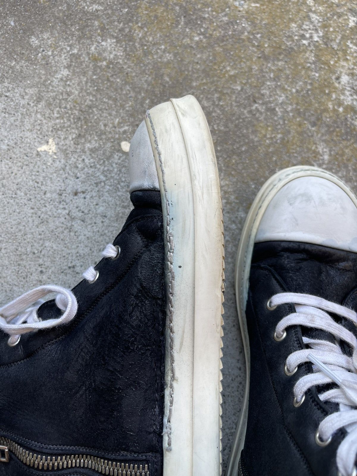 Rick Owens AW13 PLINTH Shearling Ramones professional repairs Size US 9 / EU 42 - 4 Thumbnail