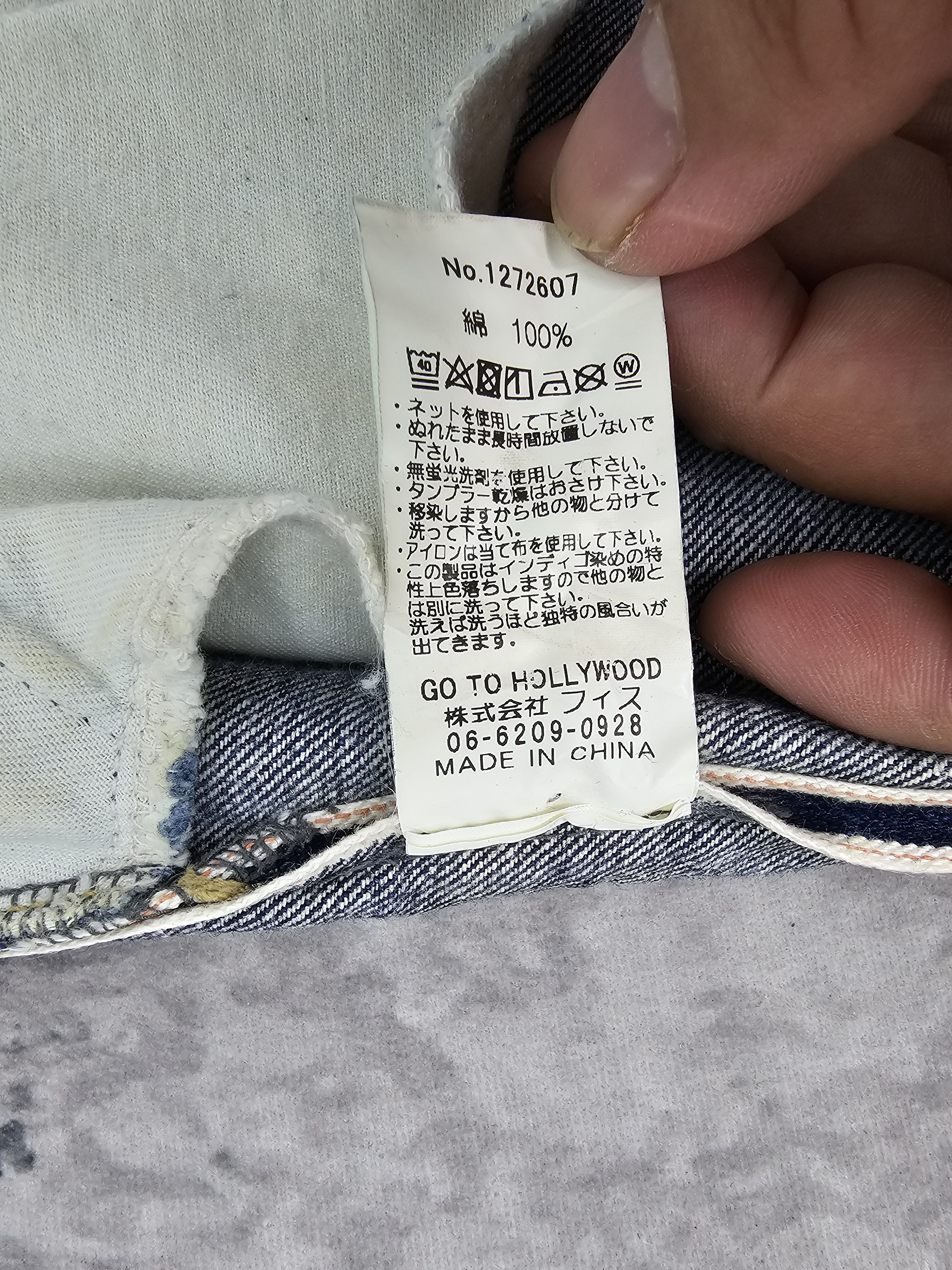 Japanese Brand GO TO HOLLYWOOD Selvedge Redline Stone Wash Resize J0297 Size US 30 / EU 46 - 17 Thumbnail