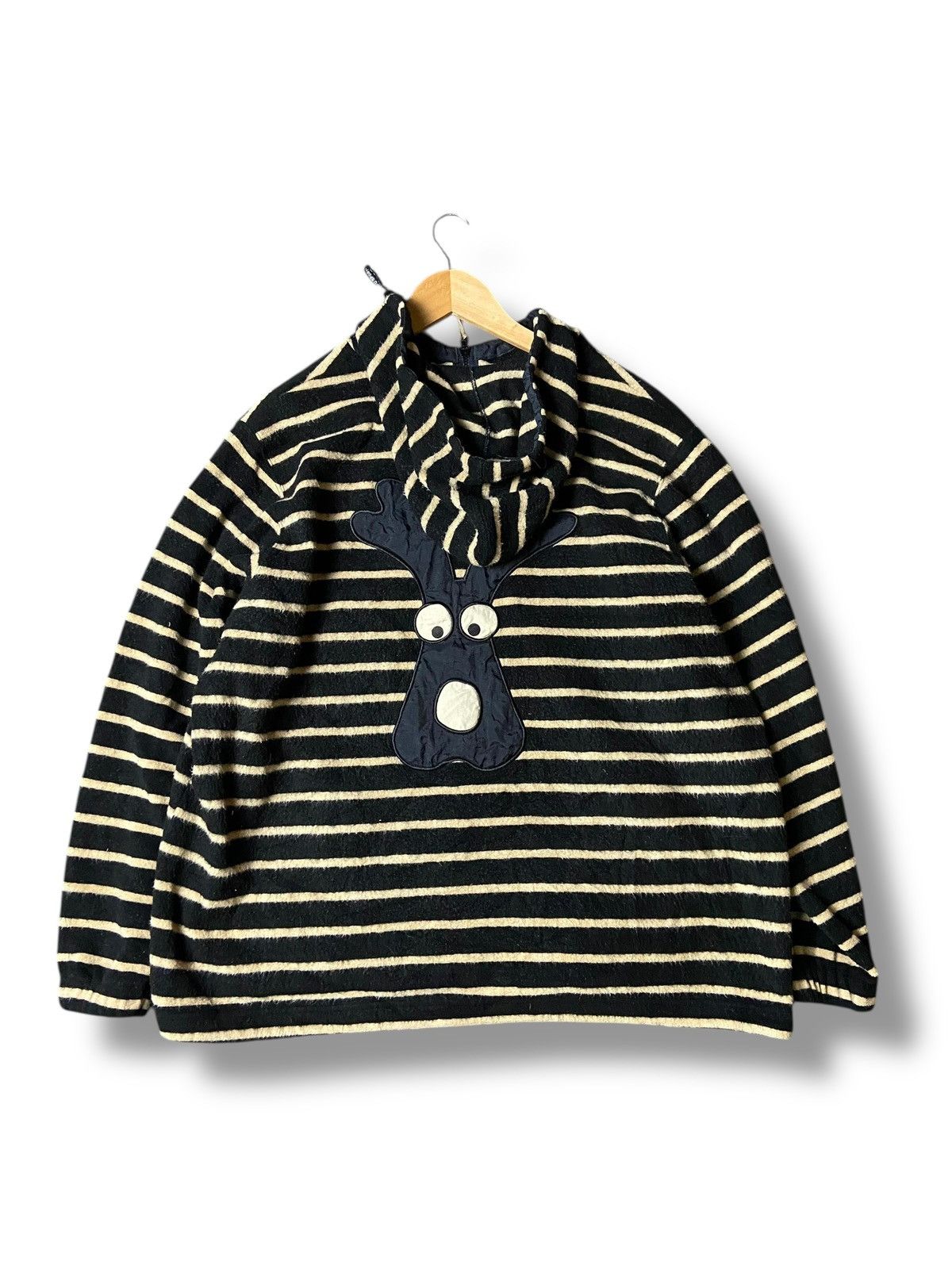 Japanese Brand × Vintage M.U Sports Brand Stripes Fleece Zipper Hoodie (123) Size US M / EU 48-50 / 2 - 2 Thumbnail
