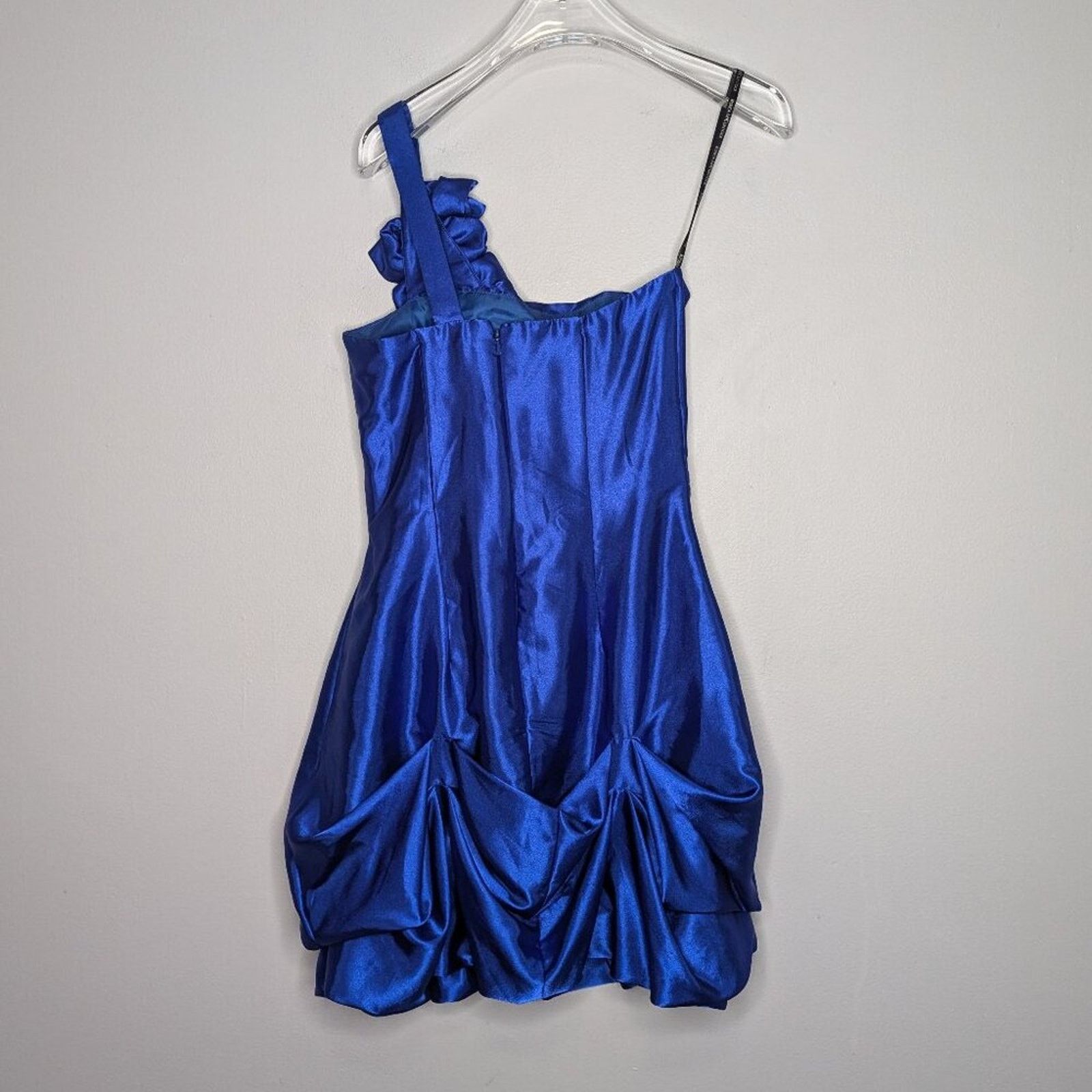 Jessica McClintock Vintage Jessica McClintock Gunne Sax Y2K Blue Mini Dress Size XS / US 0-2 / IT 36-38 - 2 Thumbnail