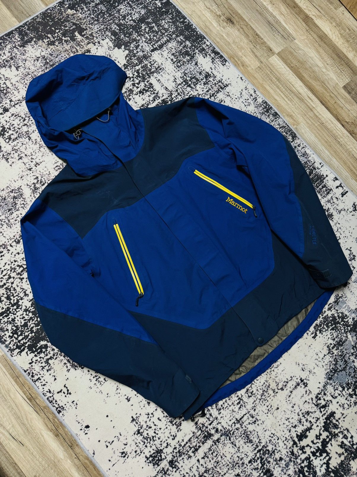 Marmot Marmot Vintage Goretex Shell Jacket Blue L Size US L / EU 52-54 / 3 - 2 Thumbnail