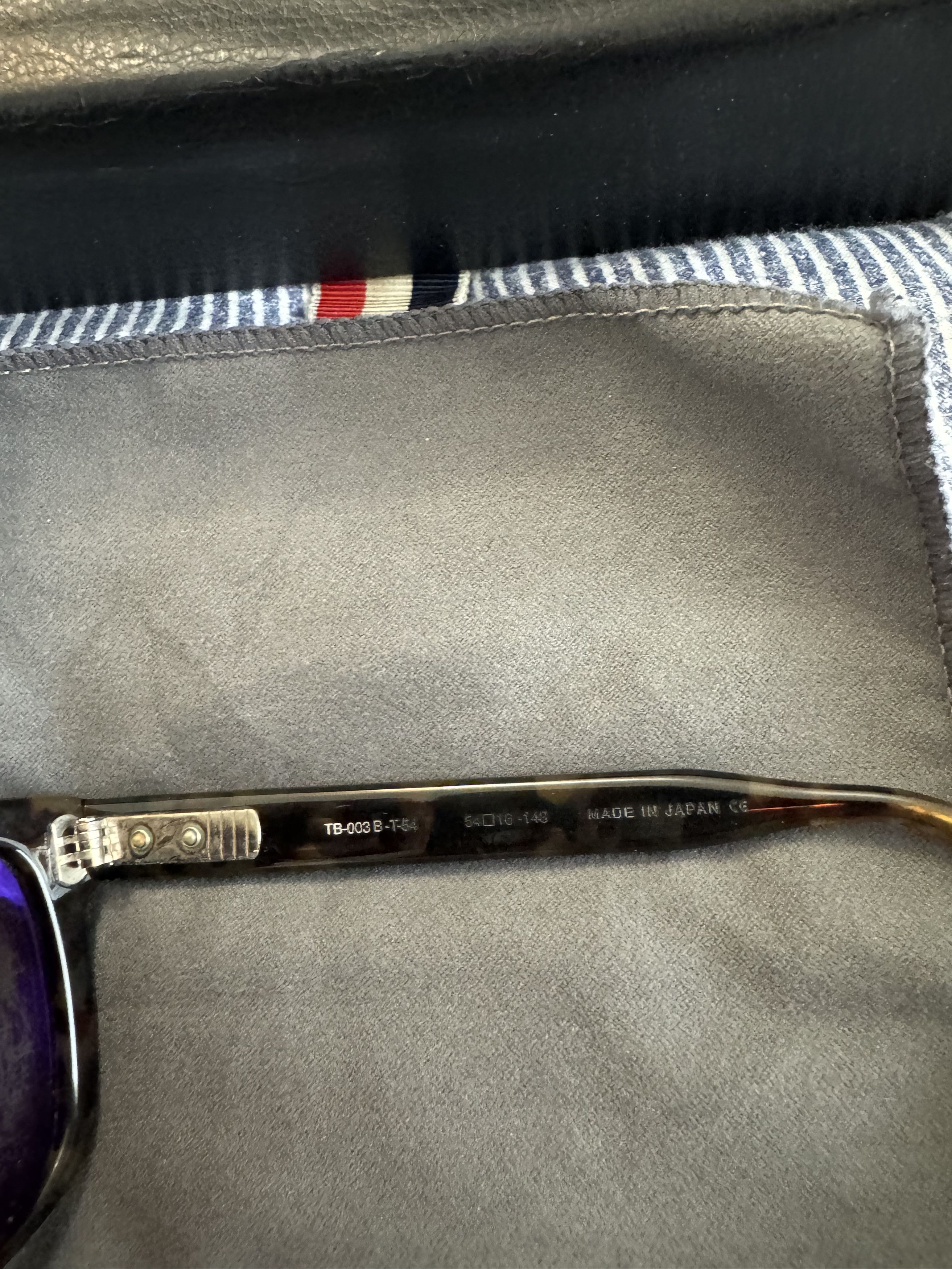 Thom Browne TB-003 Tortoise Sunglasses Size ONE SIZE - 4 Thumbnail