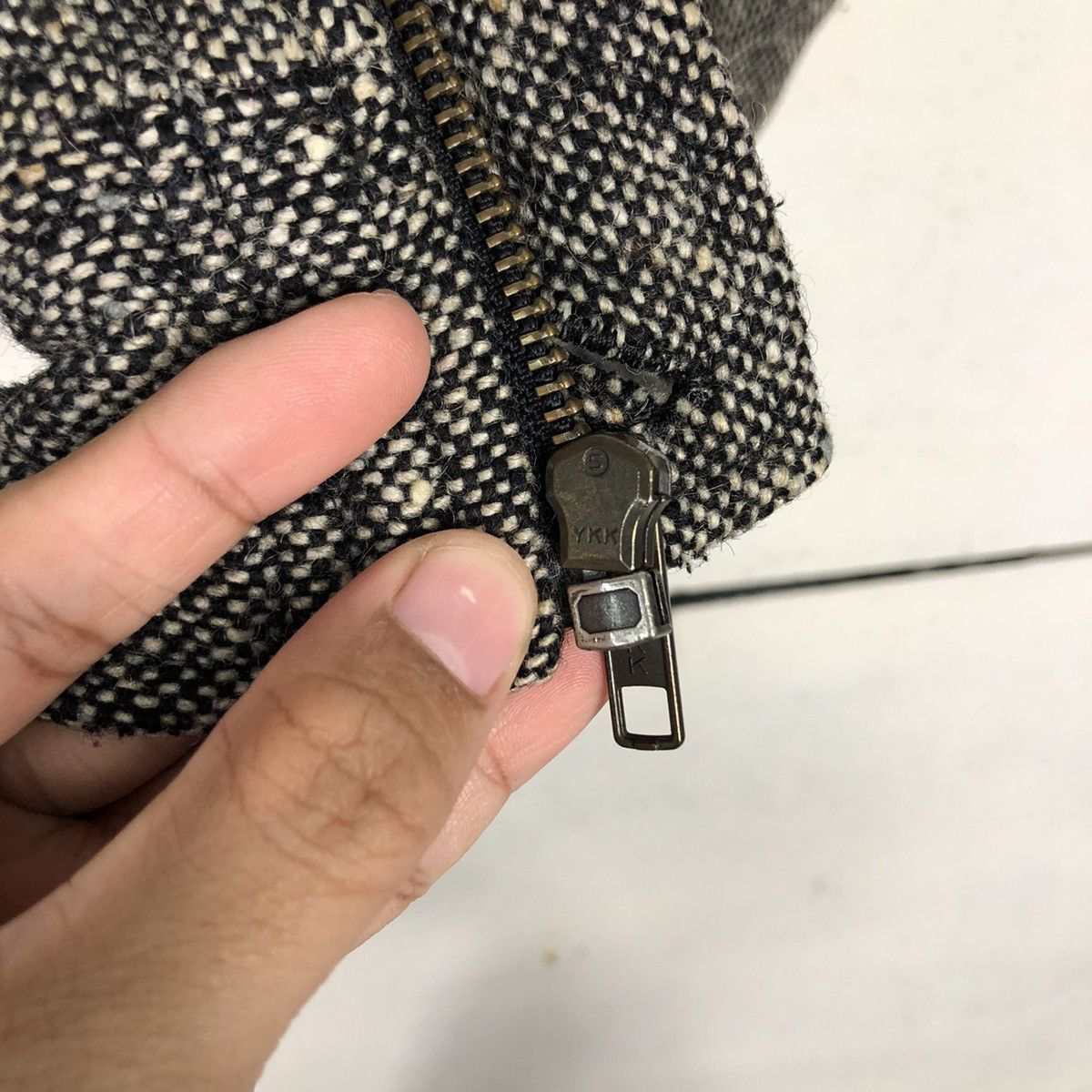 Japanese Brand 📌Vintage Wool Herringbone Bomber Jacket Issey Miyake Size US M / EU 48-50 / 2 - 19 Thumbnail