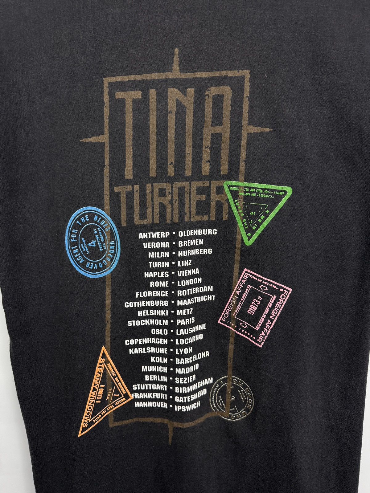 Band Tees 🇺🇸 Vintage 80s Tina Turner Foreign Affair Tour T-Shirt Retro Size US M / EU 48-50 / 2 - 12 Thumbnail