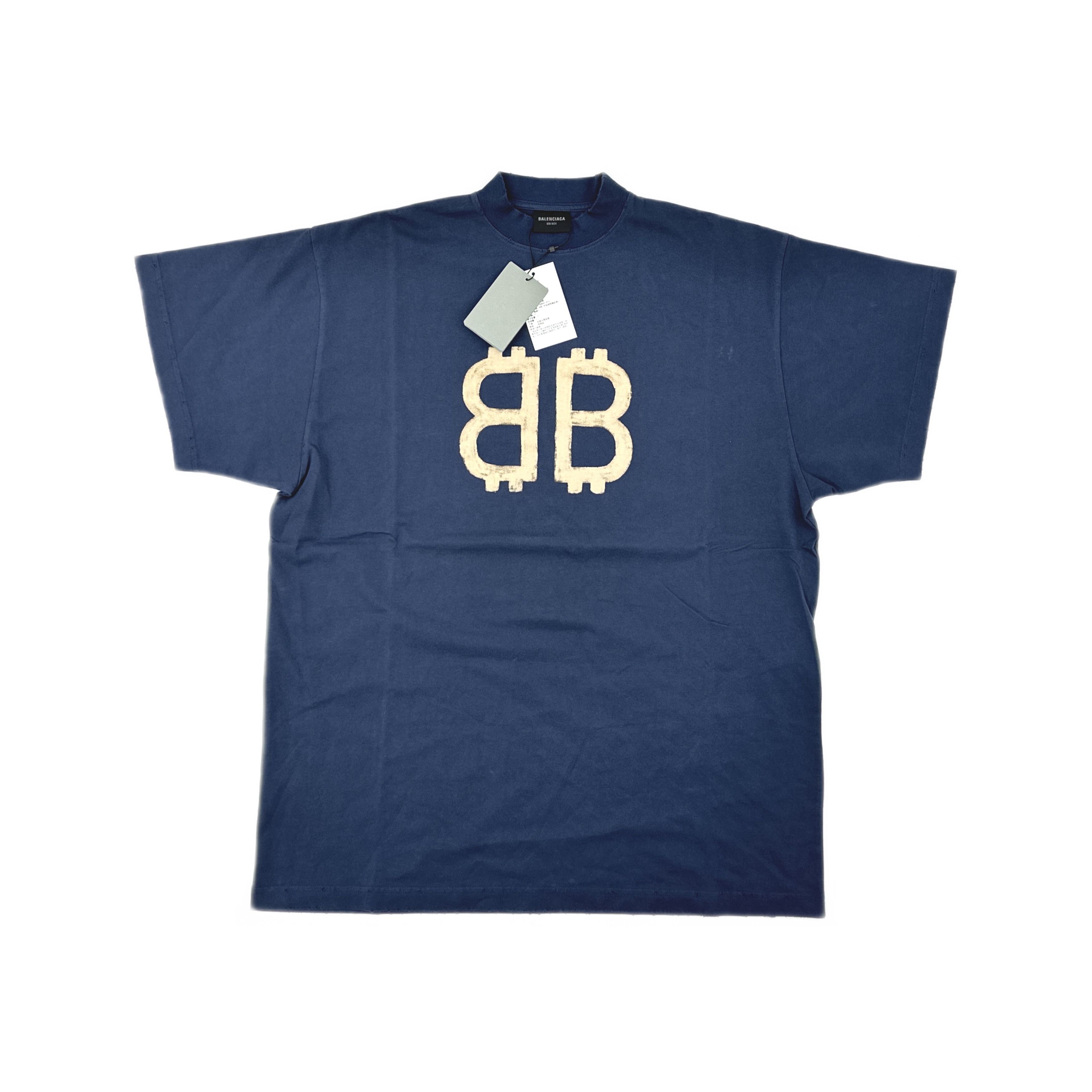 Balenciaga Balenciaga Crypto Logo T-Shirt Size S Size US S / EU 44-46 / 1 - 1 Thumbnail