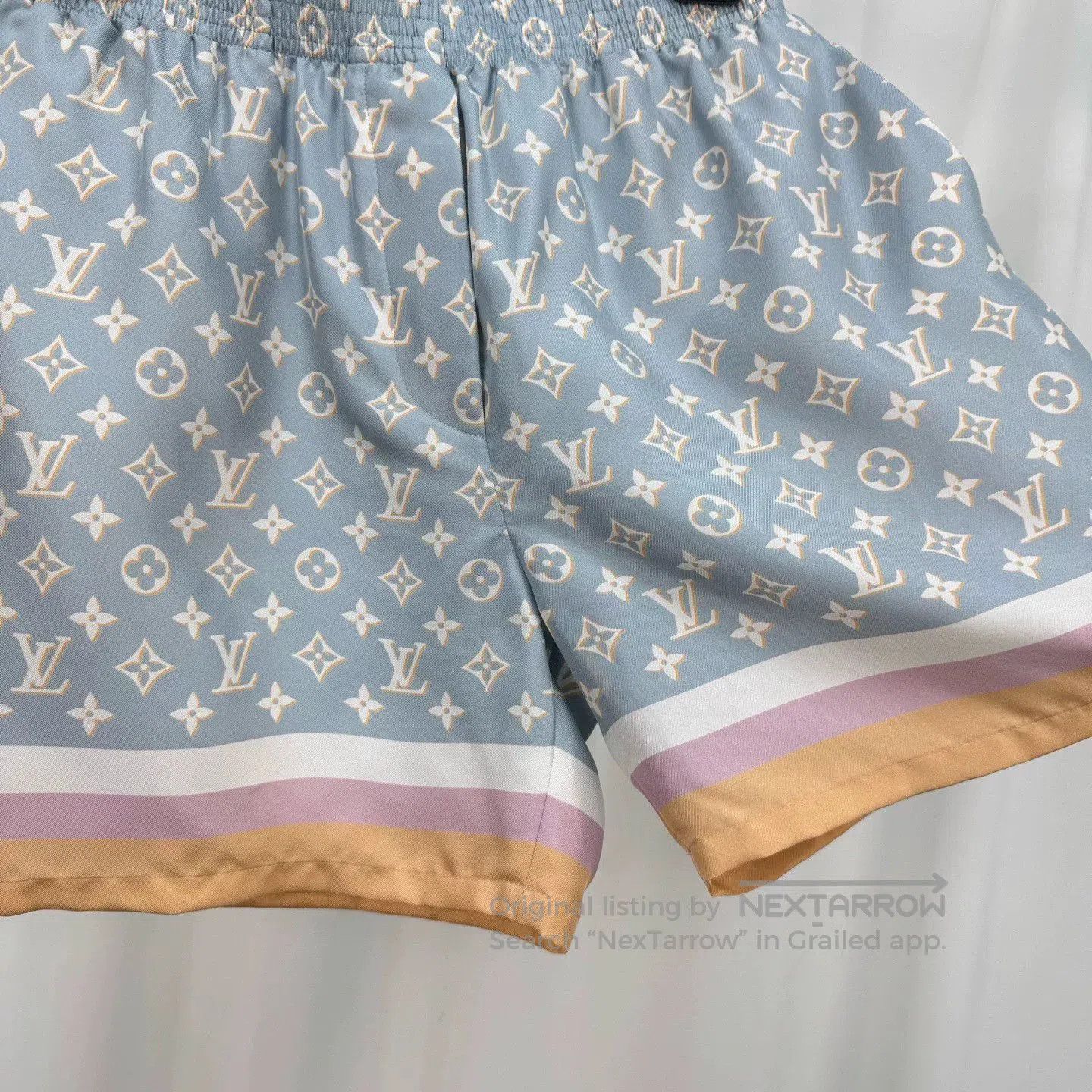 Louis Vuitton Louis Vuitton 23FW Monogram Silk Shorts. Size 35" - 4 Thumbnail
