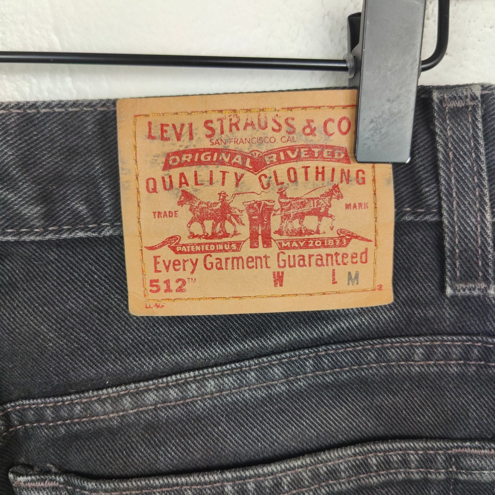 Levi's Vintage 90s Levi's 512 Jeans Womens 8 Black Wash Size US 29 - 4 Thumbnail