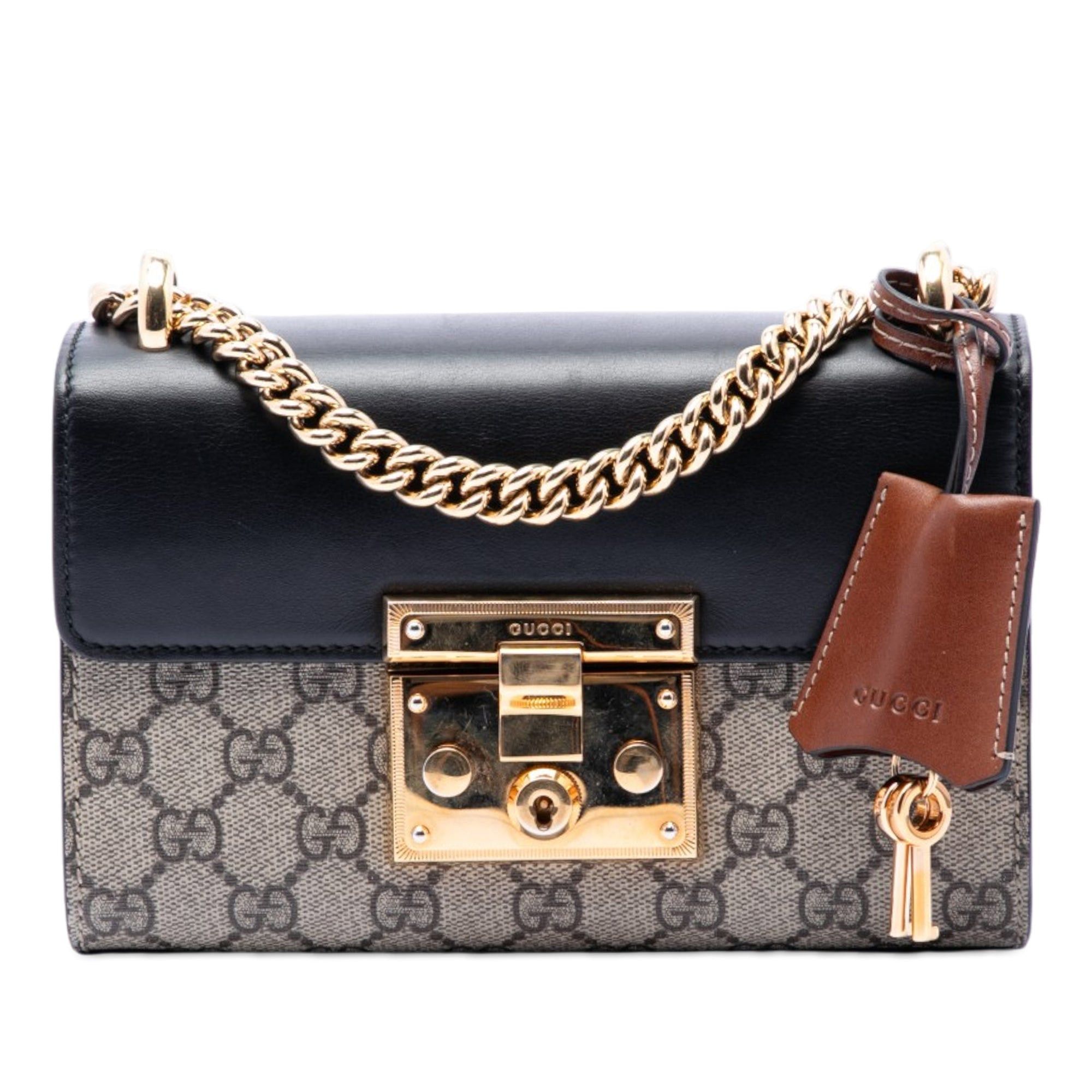 Gucci Small GG Supreme Padlock Crossbody Size ONE SIZE - 1 Thumbnail