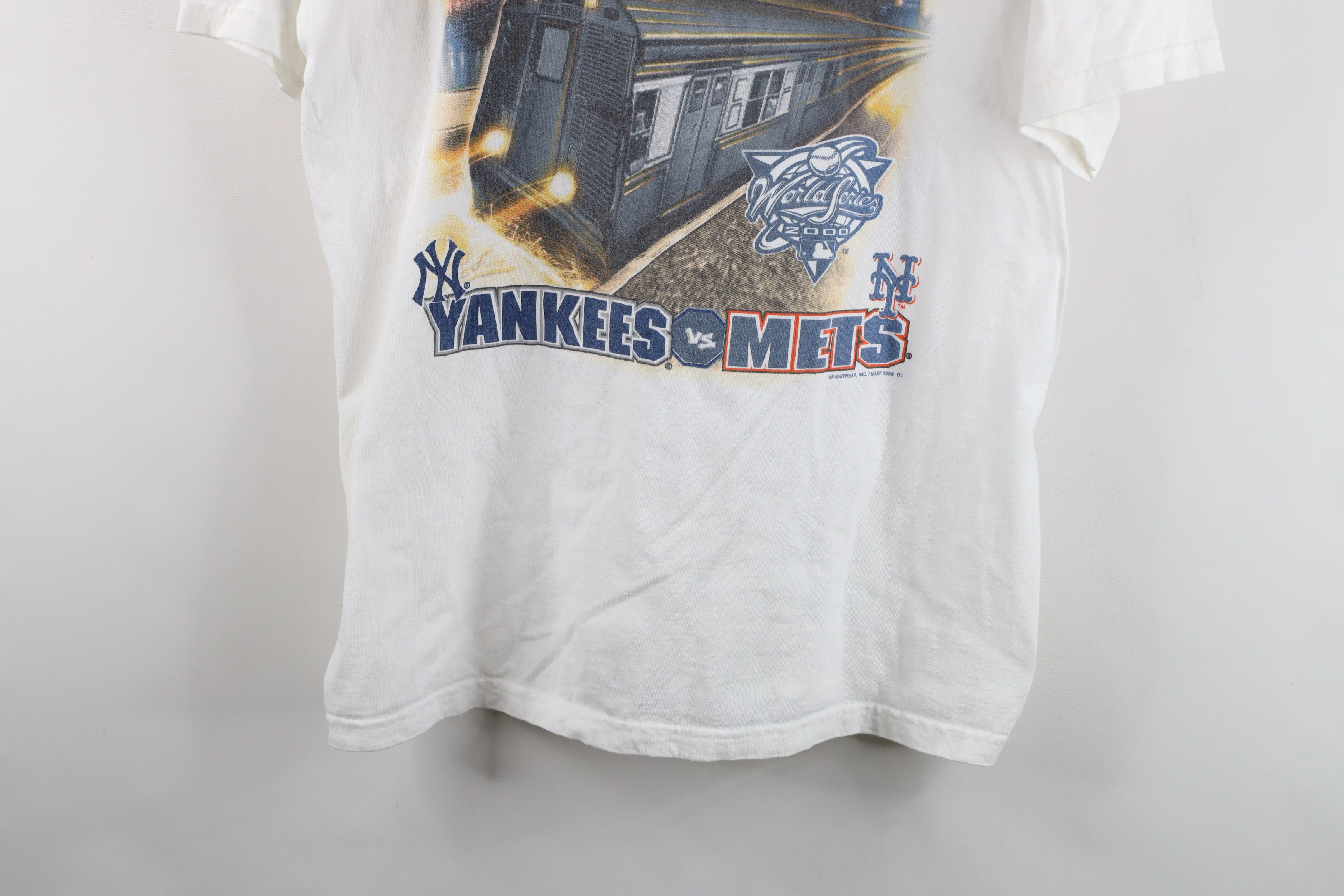 Vintage Vintage New York Yankees New York Mets Baseball T-Shirt Size US XL / EU 56 / 4 - 3 Thumbnail